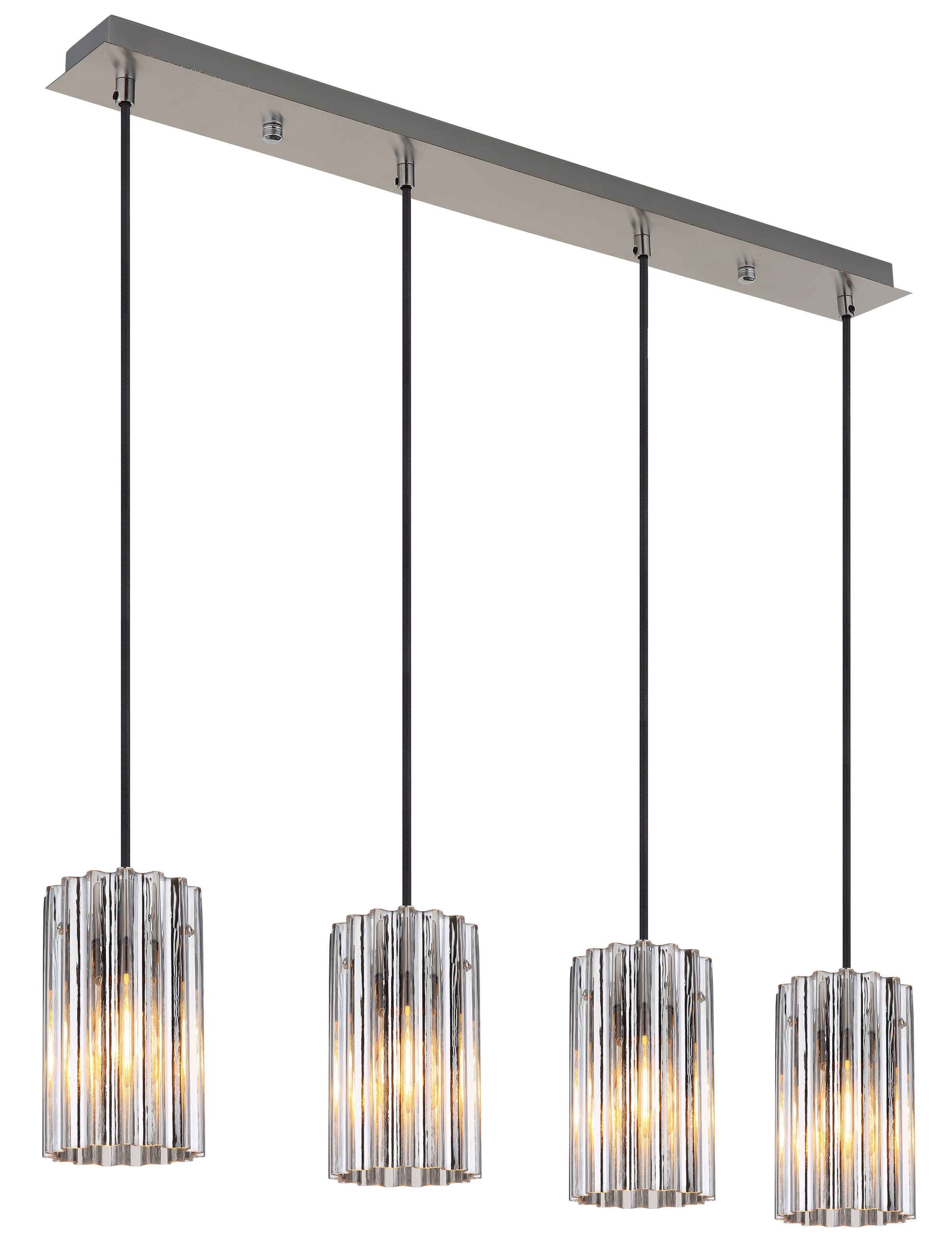 GLOBO LIGHTING Hängeleuchte »CAYDEN« E27 1 Stk. Hängeleuchte für Esszimmer & Küche Nickel matt