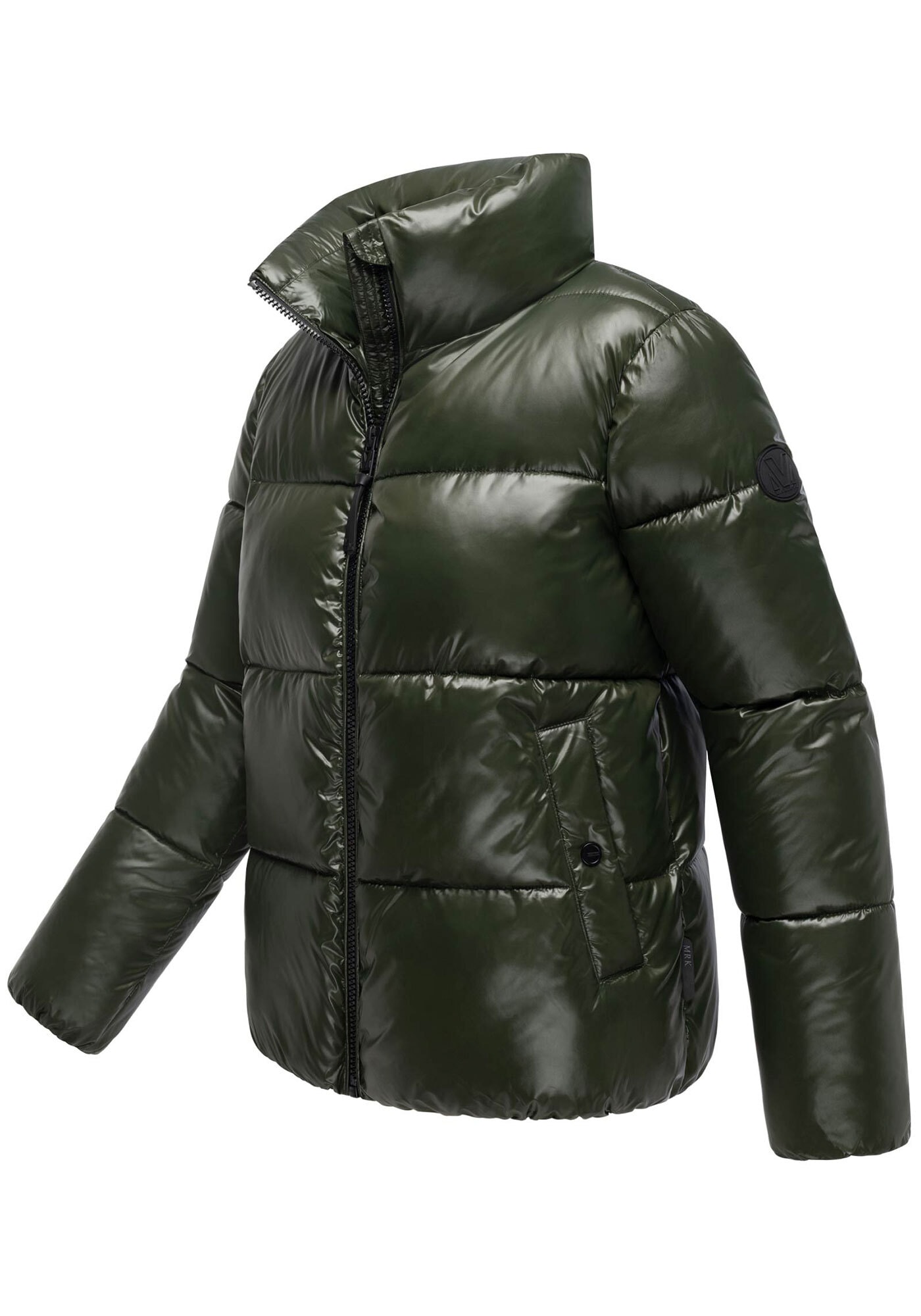 Marikoo Winterjacke »Hazalee«, mit leicht gläzendem Obermaterial und hohem Kragen