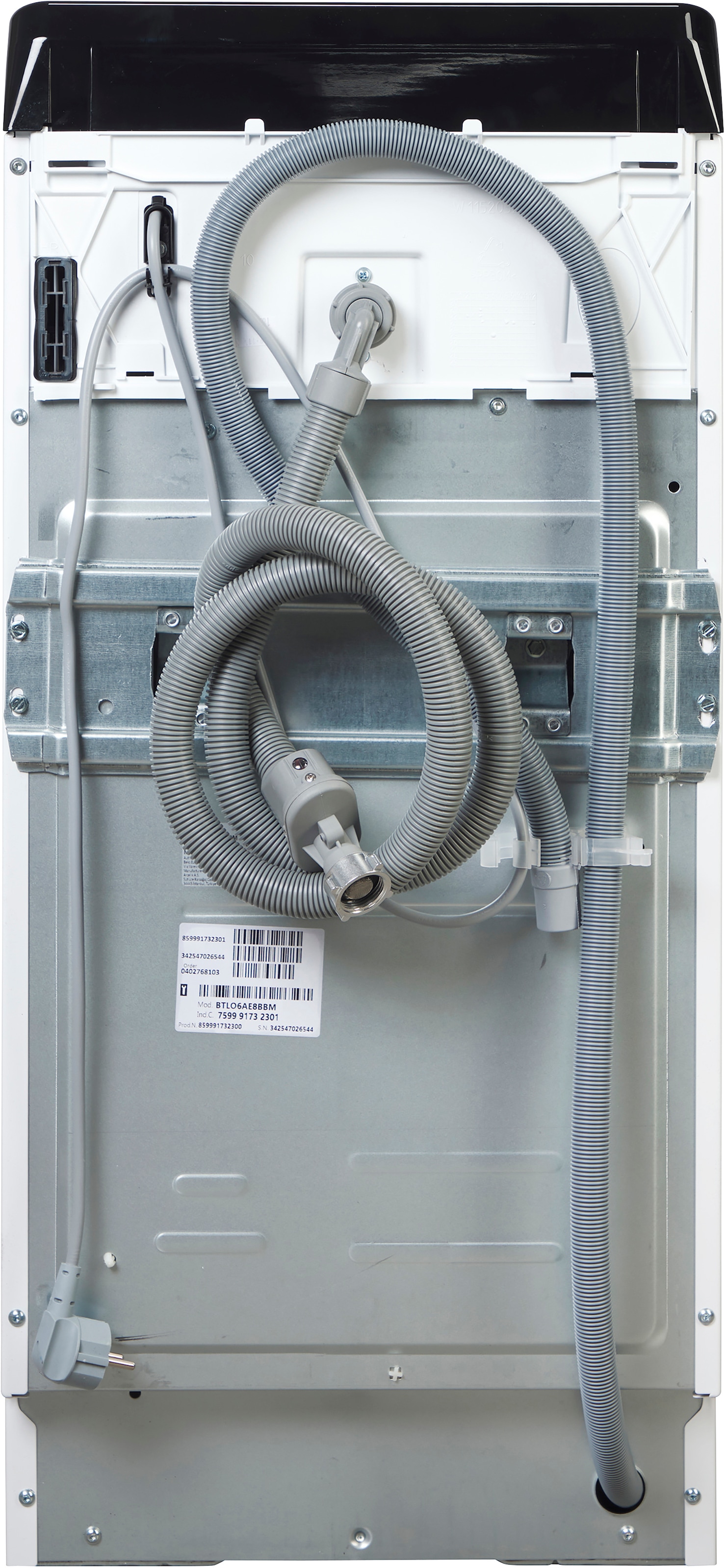 BEKO Waschmaschine Toplader »BTLO6AE8BBM« 6 kg 1200 U/min Multifunktionsdisplay