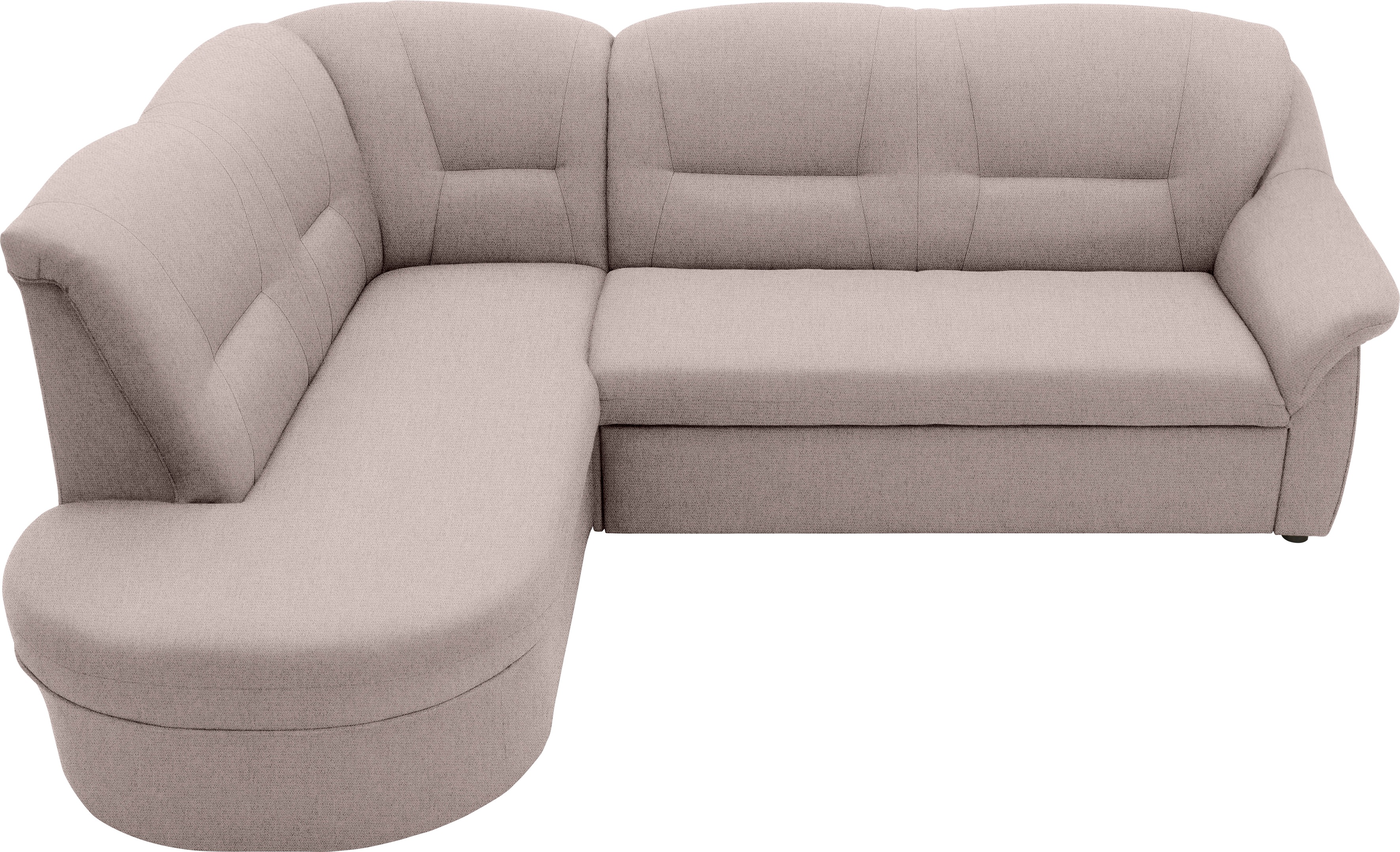Thumbnail - DOMO collection Ecksofa "Faenza für kleine Räume, Stellmaße 232,176cm, komfortabel, L-Form" mit Ottomane, zeitlos, elega...