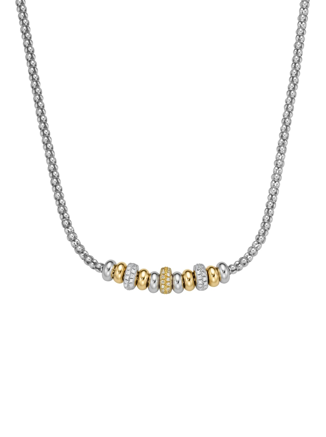 LADY Damen Collier, 47, Silber 925 (Sterlingsilber), L: 47, silber, Silber 925 (Sterlingsilber), Halsketten