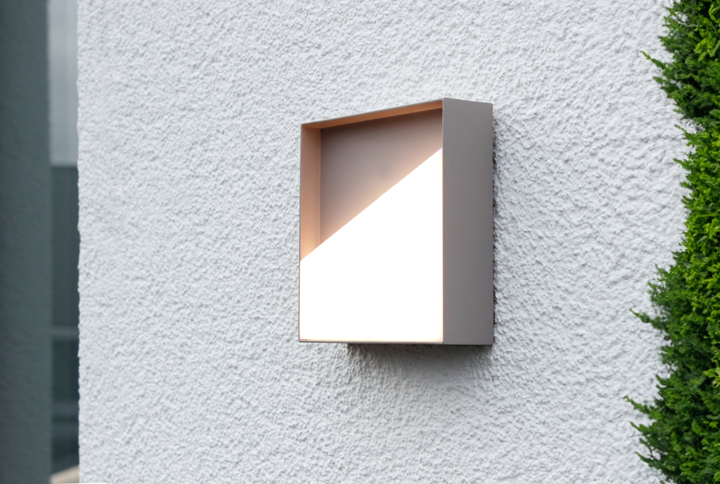 ECO-LIGHT LED Außen-Wandleuchte »LED-Wandleuchte MEG sandfarben«, 1 flammig, Leuchtmittel LED-Board | LED fest integriert, Akku-Licht für Innen & Außen