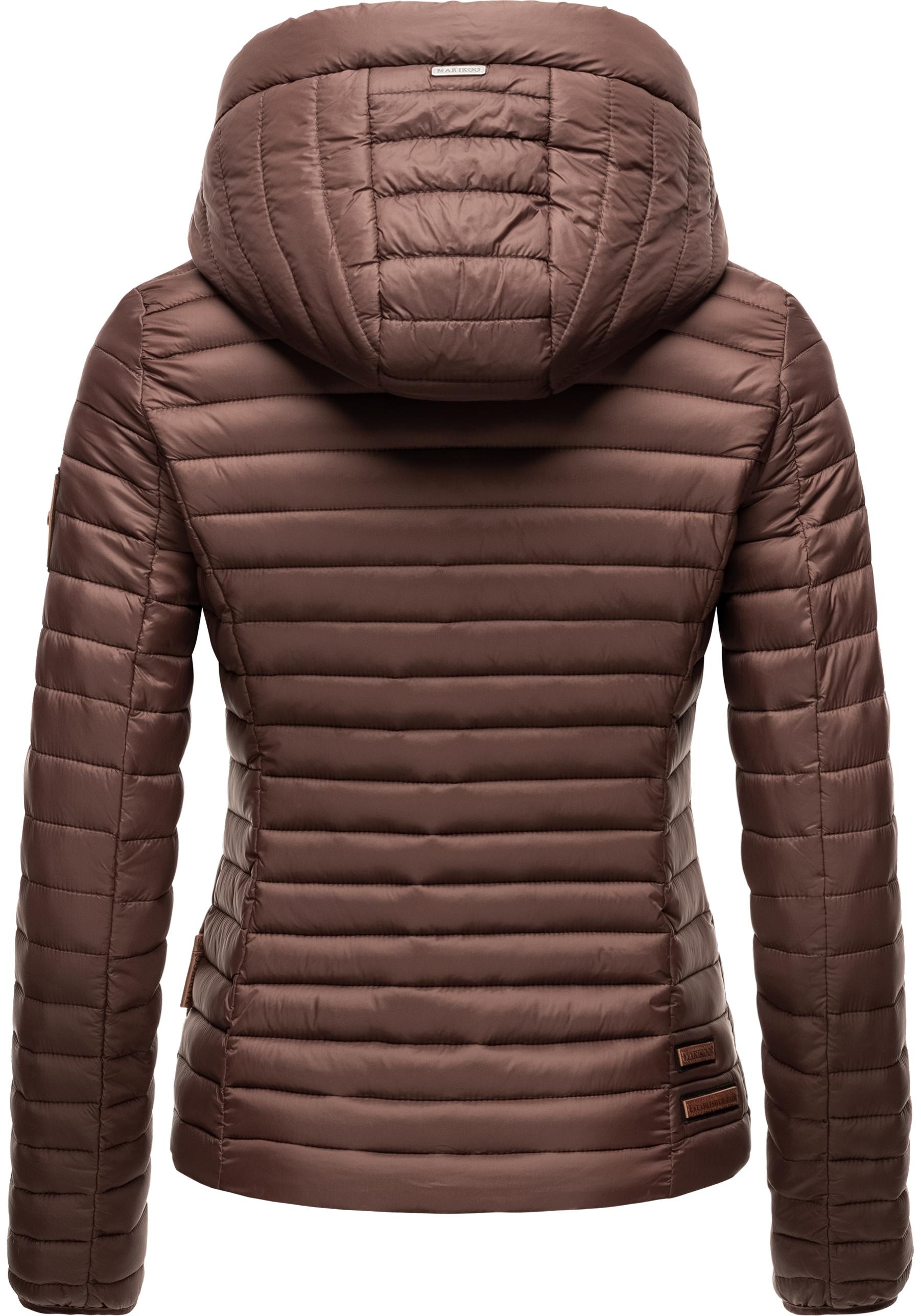 Marikoo Steppjacke »Löwenbaby«, mit Kapuze, stylische Übergangsjacke mit abnehmbarer Kapuze