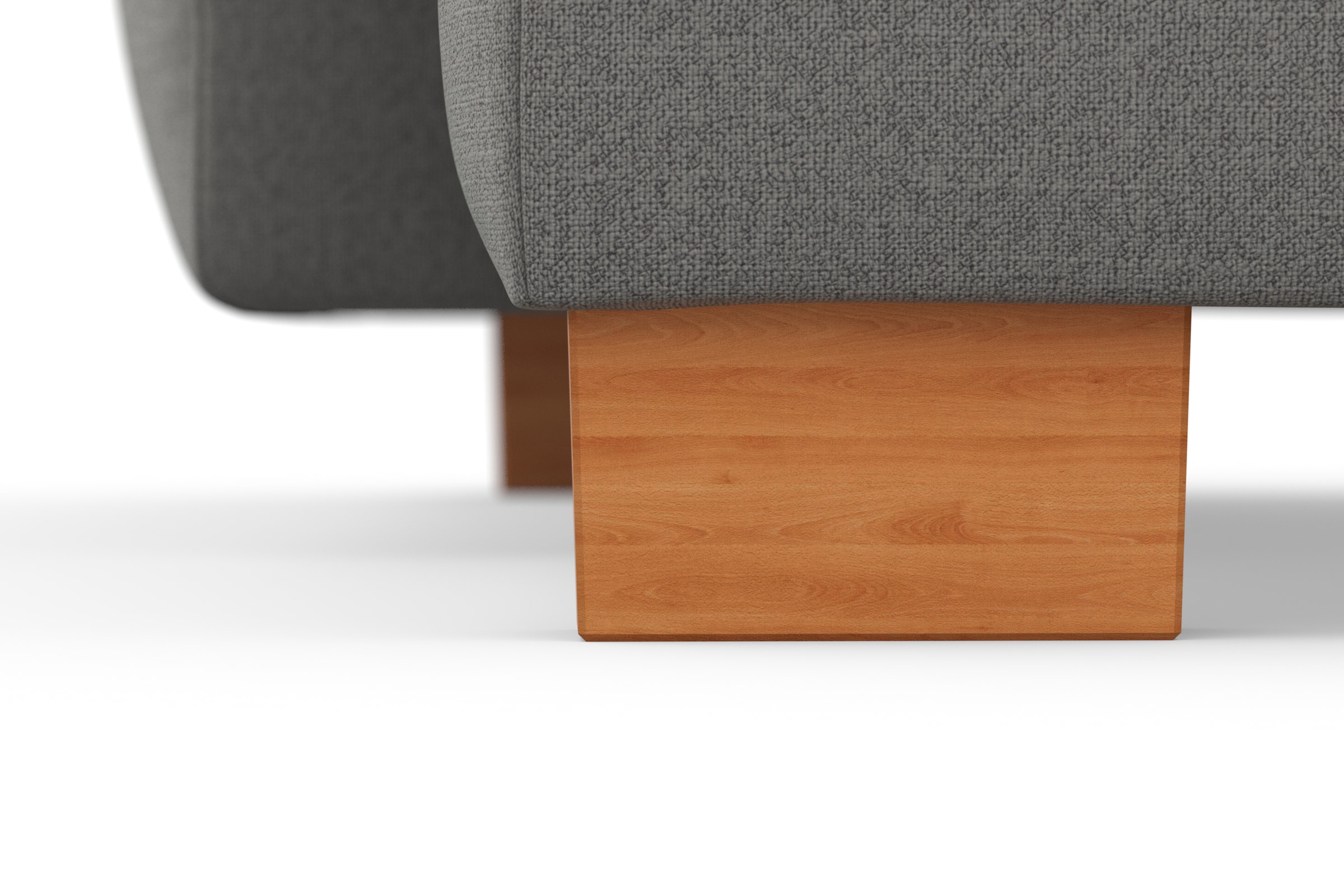 sit&more Ecksofa »Dundee L-Form« mit Federkern und Massivholzfüßen, wahlweise mit Kopfteilverstellung