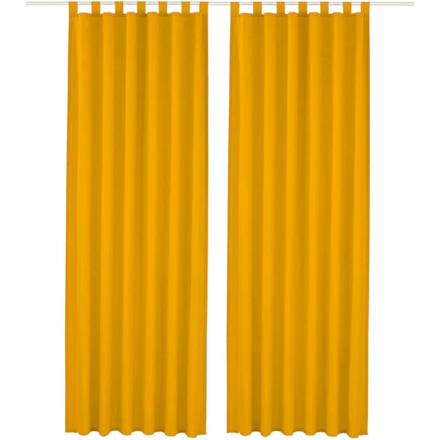 my home Vorhang »Raja«, (2 St.), 2er-Set, einfarbig, pflegeleichte  Mikrofaser-Qualität | BAUR
