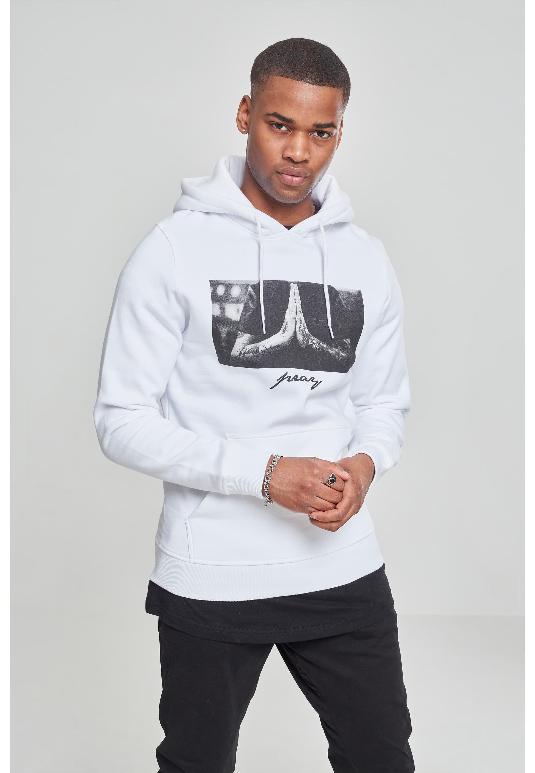MisterTee Sweatshirt »MisterTee Herren Pray Hoody«, (1 tlg.)