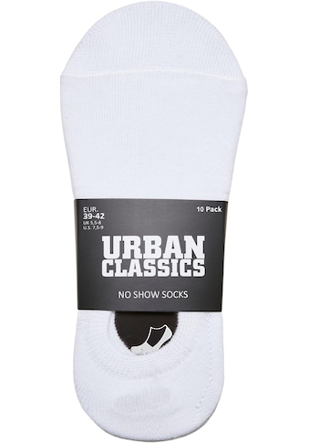 Basicsocken »Urban Classics Unisex No Show Socks 10-Pack«, (1 Paar)