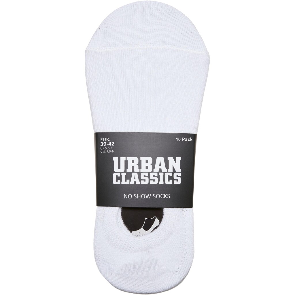 URBAN CLASSICS Basicsocken »Urban Classics Unisex No Show Socks 10-Pack«, (1 Paar)