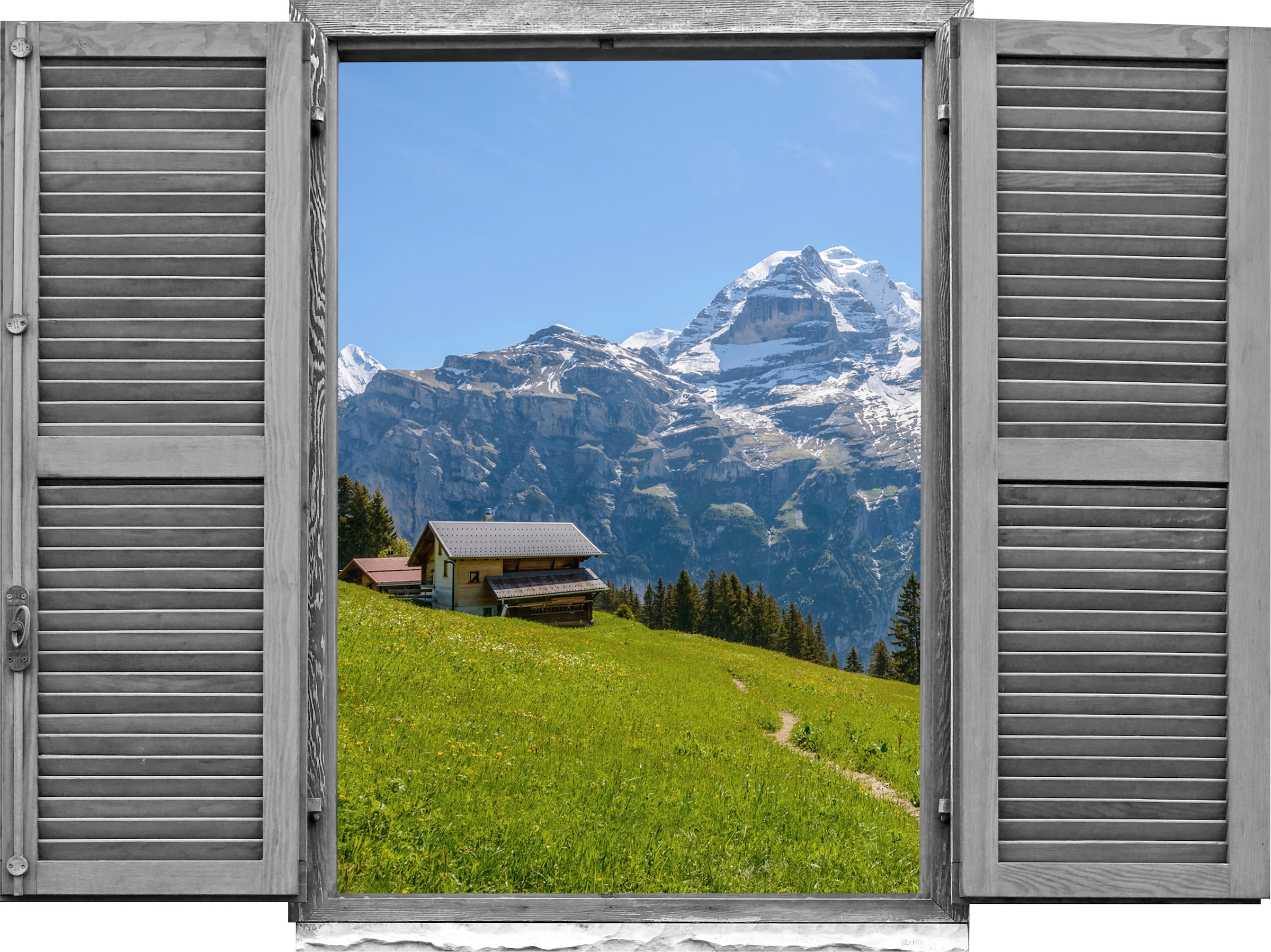queence Wandtattoo »Almhütte« (1 St.)