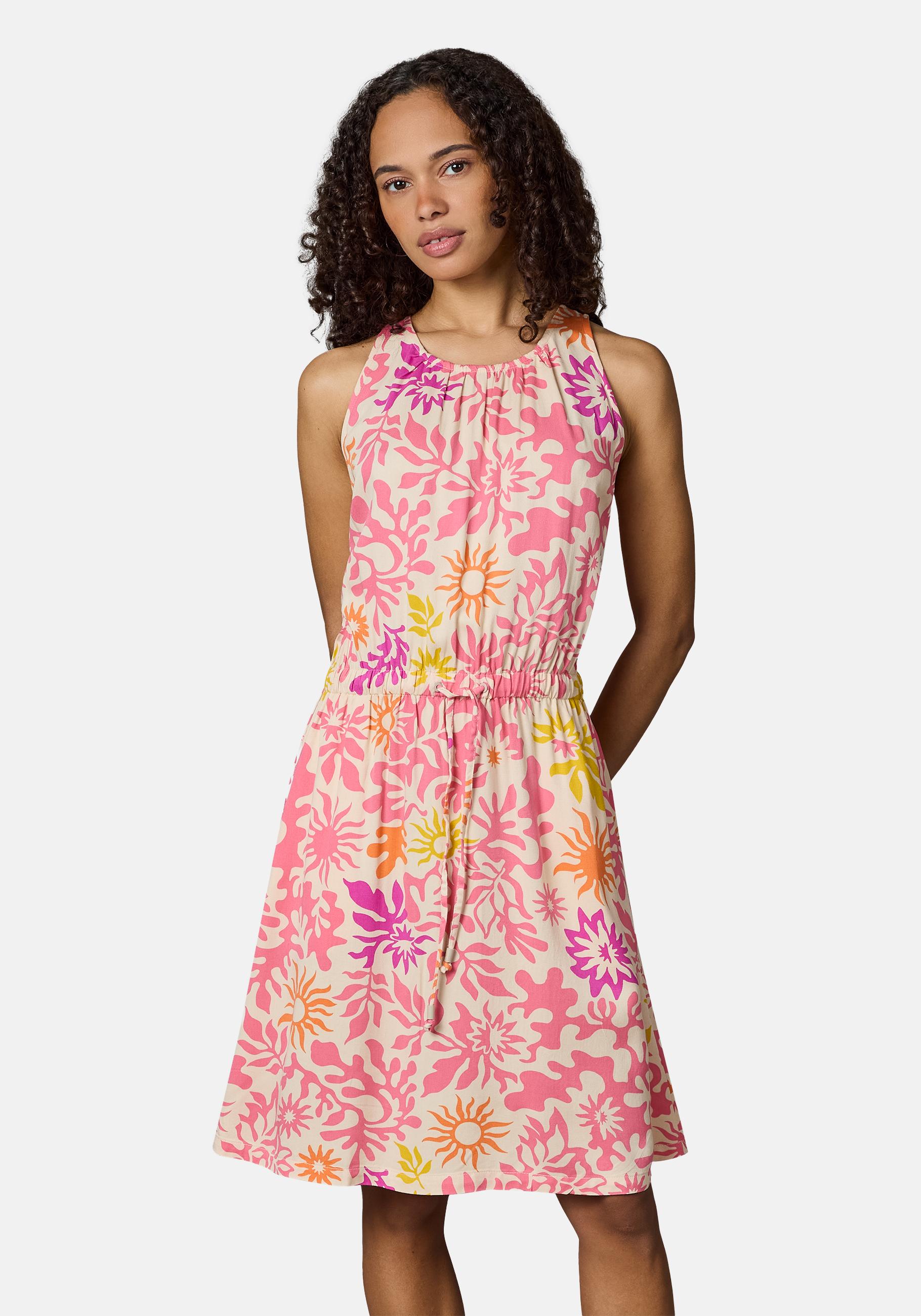 Ragwear Blusenkleid "Sanai Print YOUMODO" Eingrifftaschen Sommerkleid mit Schnürung und modischem Print