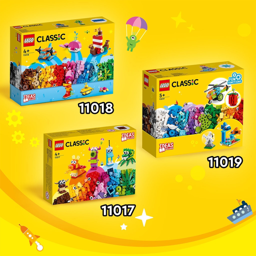 LEGO® Konstruktionsspielsteine »Bausteine und Funktionen (11019), LEGO® Classic«, (500 St.), Made in Europe