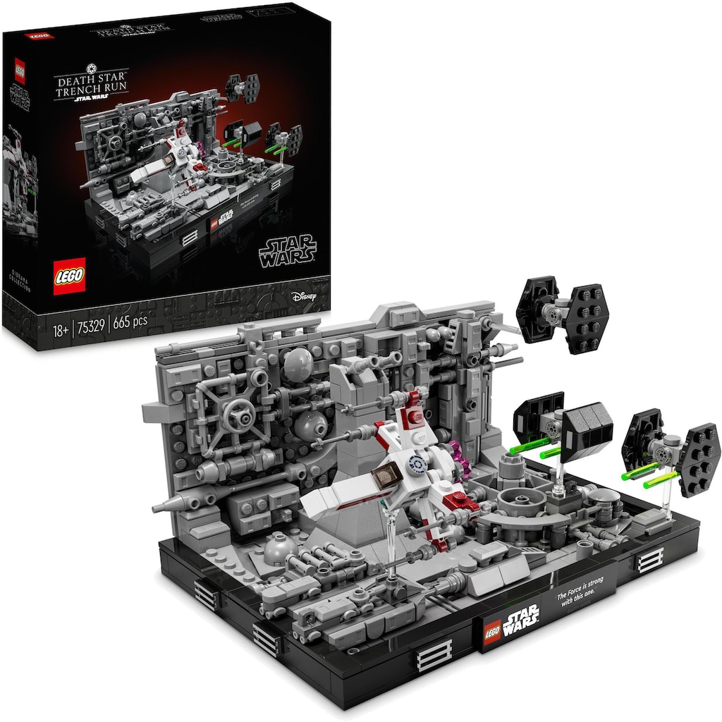 LEGO® Konstruktionsspielsteine »Death Star™ Trench Run Diorama (75329), LEGO® Star Wars™«, (665 St.)