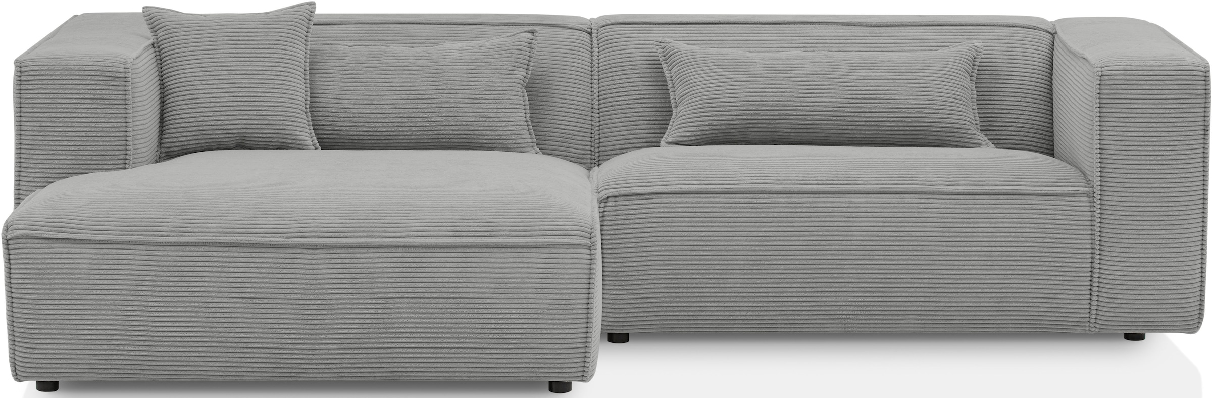 Ecksofa »PIARA, L-Form,«, Inklusive 2 Rückenkissen 80x35 cm und 1 Zierkissen 40x40 cm