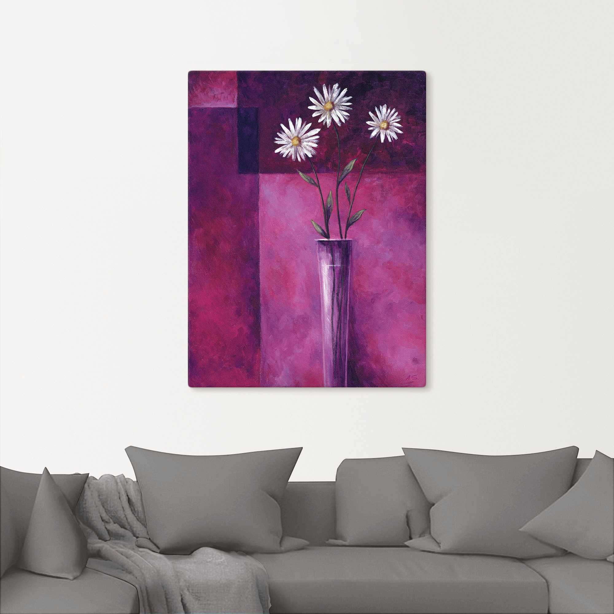 Artland Wandbild »Margeriten«, Blumen, (1 St.), als Leinwandbild in verschied. Größen