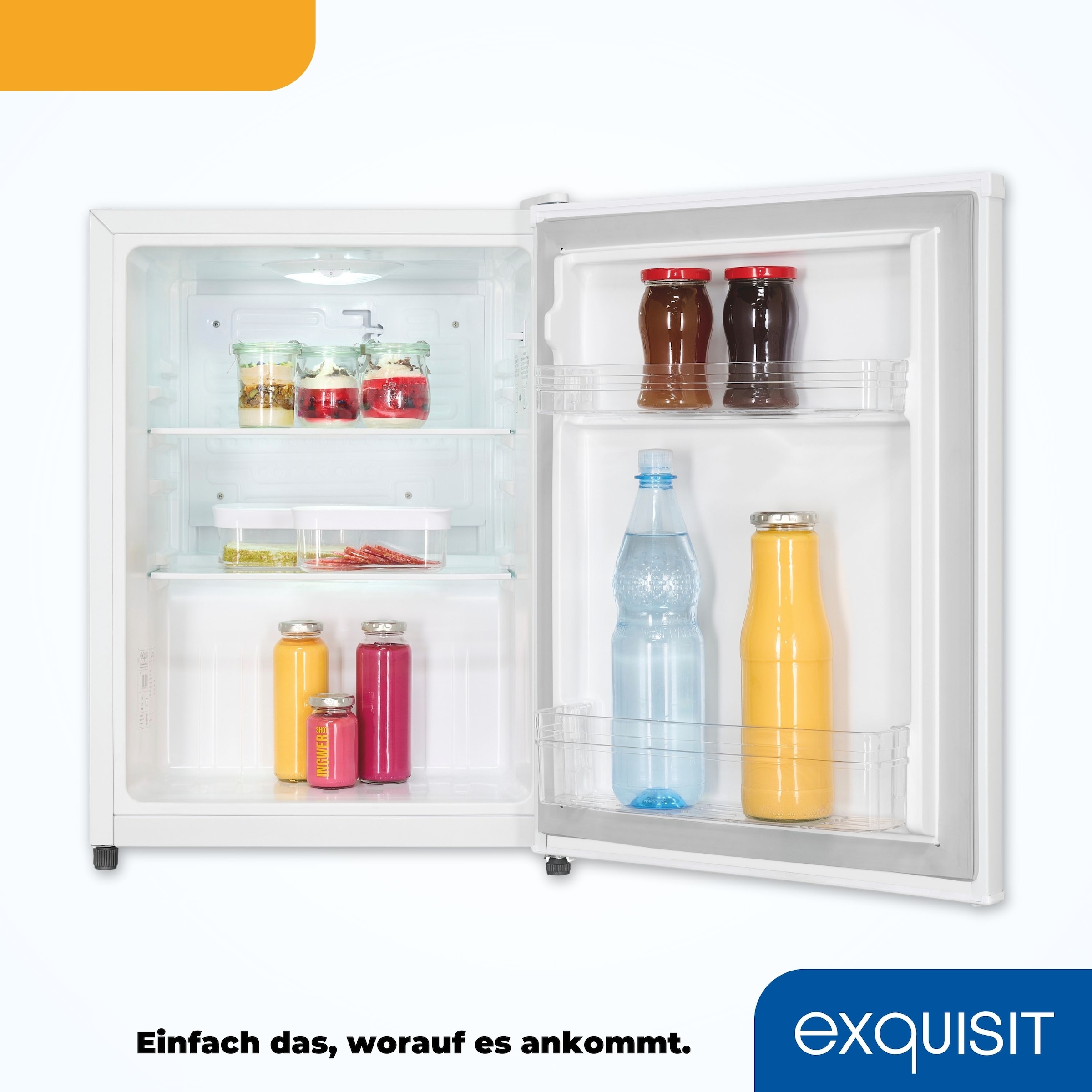 exquisit Kühlschrank »KB60-V-090E weiss«, 52 L Volumen