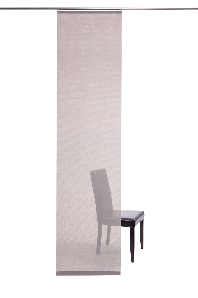 Schiebegardine HOMING, B:60cm H:245cm, rosa, Obermaterial: 100% Polyester, Wohnzimmer, Gardinen, "Manhattan", Flächenvorhang