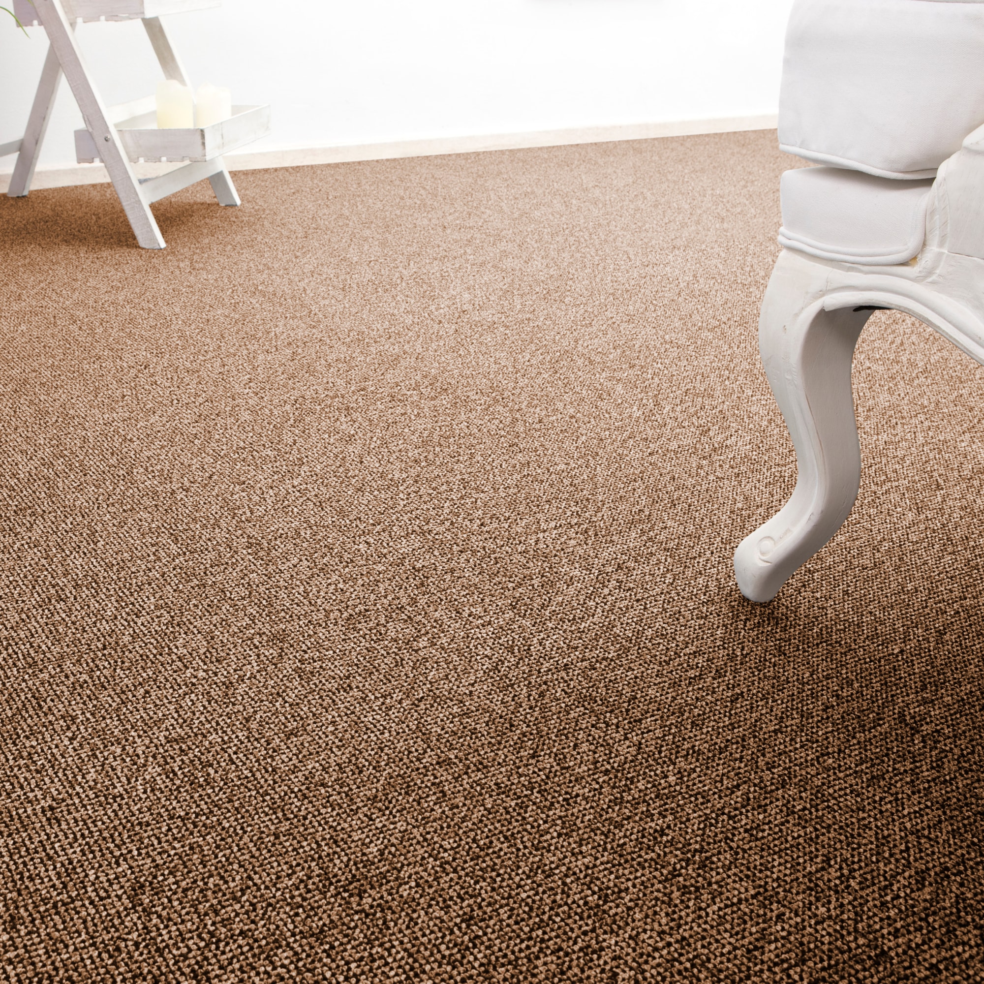 Andiamo Teppichboden "Carlos, Feinschlinge, Gesamthöhe 6,5 mm, Made in Netherlands" rechteckig melierte Optik, Breite 200, 400 cm oder 500 cm, strapazierfähig