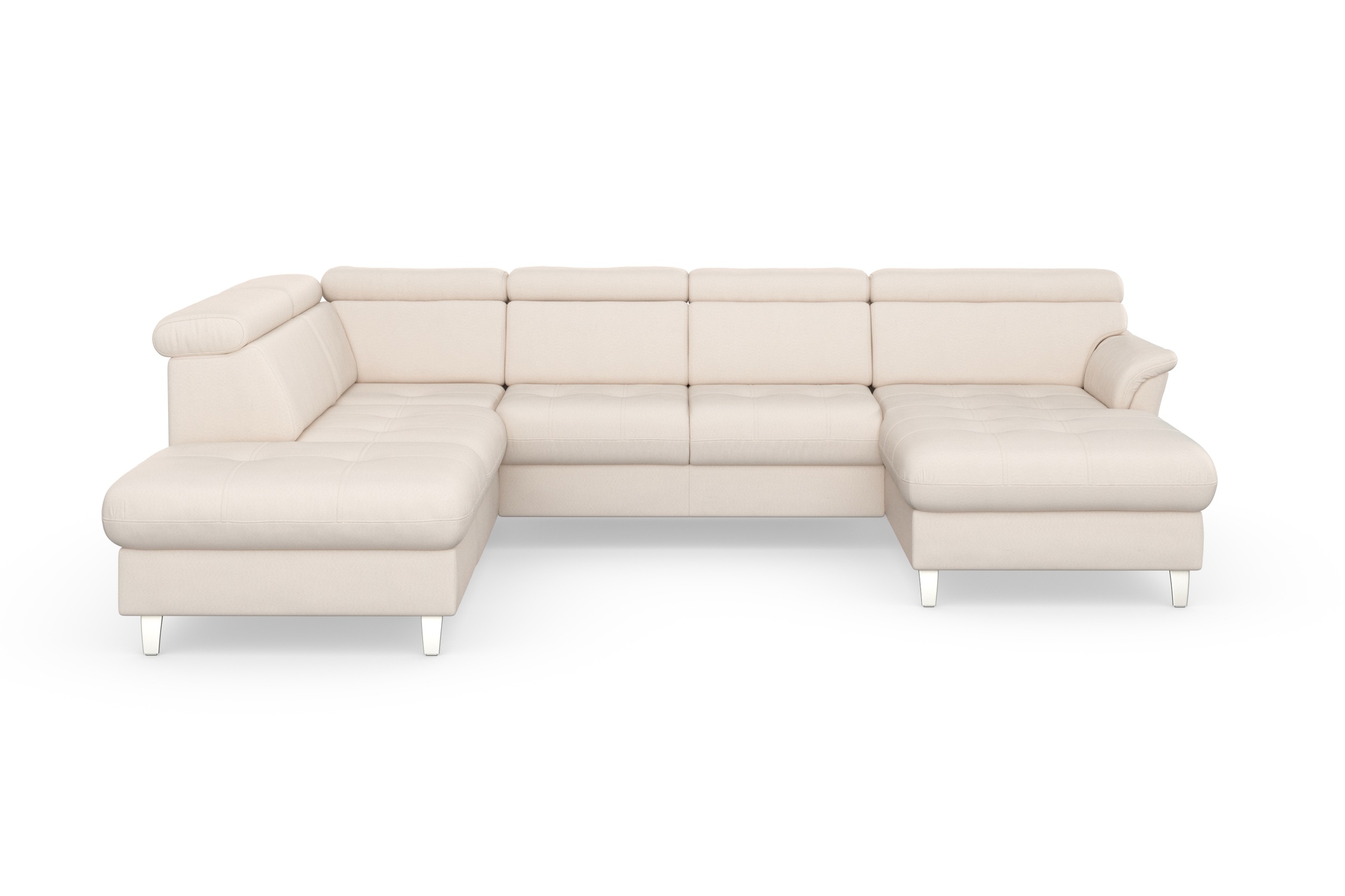 sit&more Wohnlandschaft »Marano U-Form«, inklusive Kopfteilverstellung, wahlweise mit Bettfunktion, Bettkasten