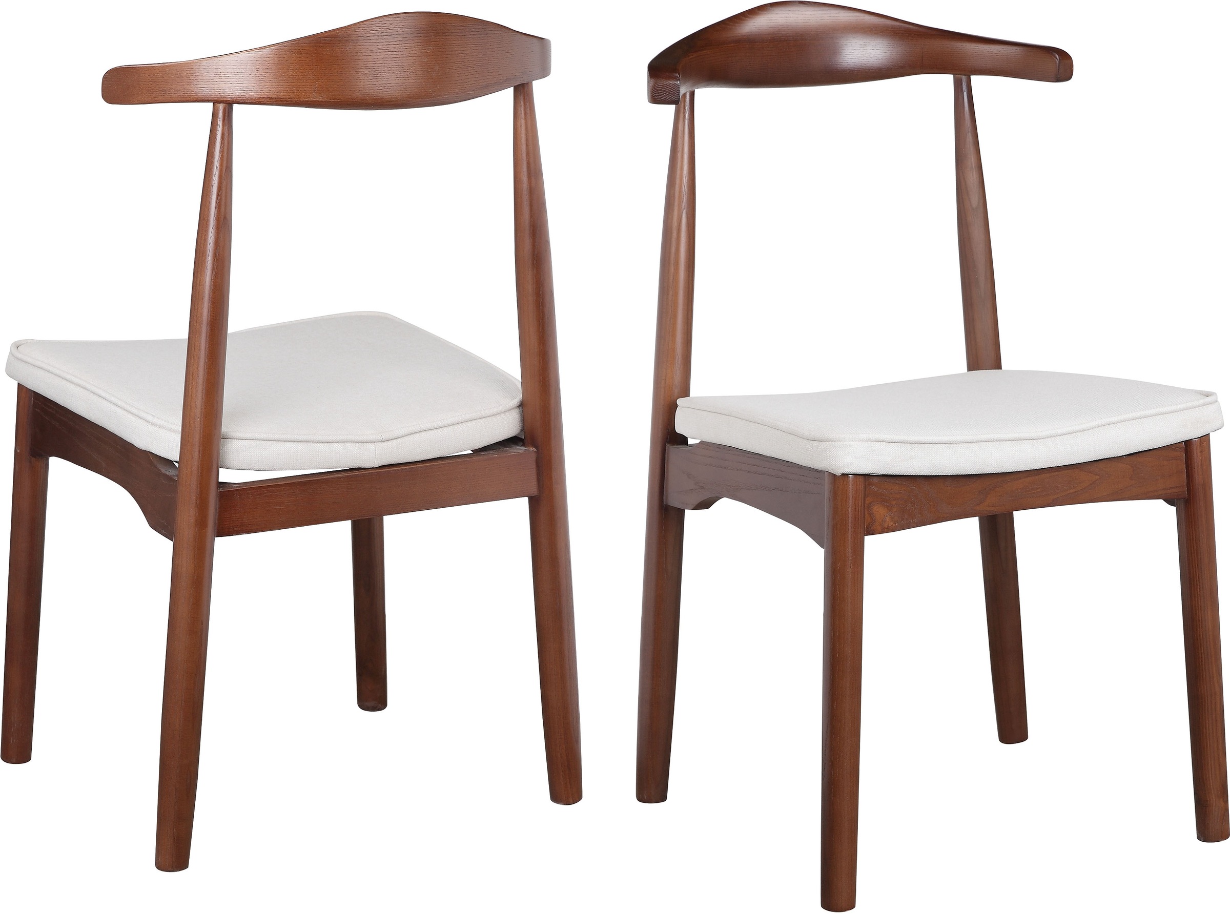 LeGer Home by Lena Gercke Esszimmerstuhl »Rianne, TOPSELLER!, OTTOs Choice«, (Set), 2 St., Gestellrahmen aus massivem Eschenholz, Sitzfläche mit Webstoffkissen