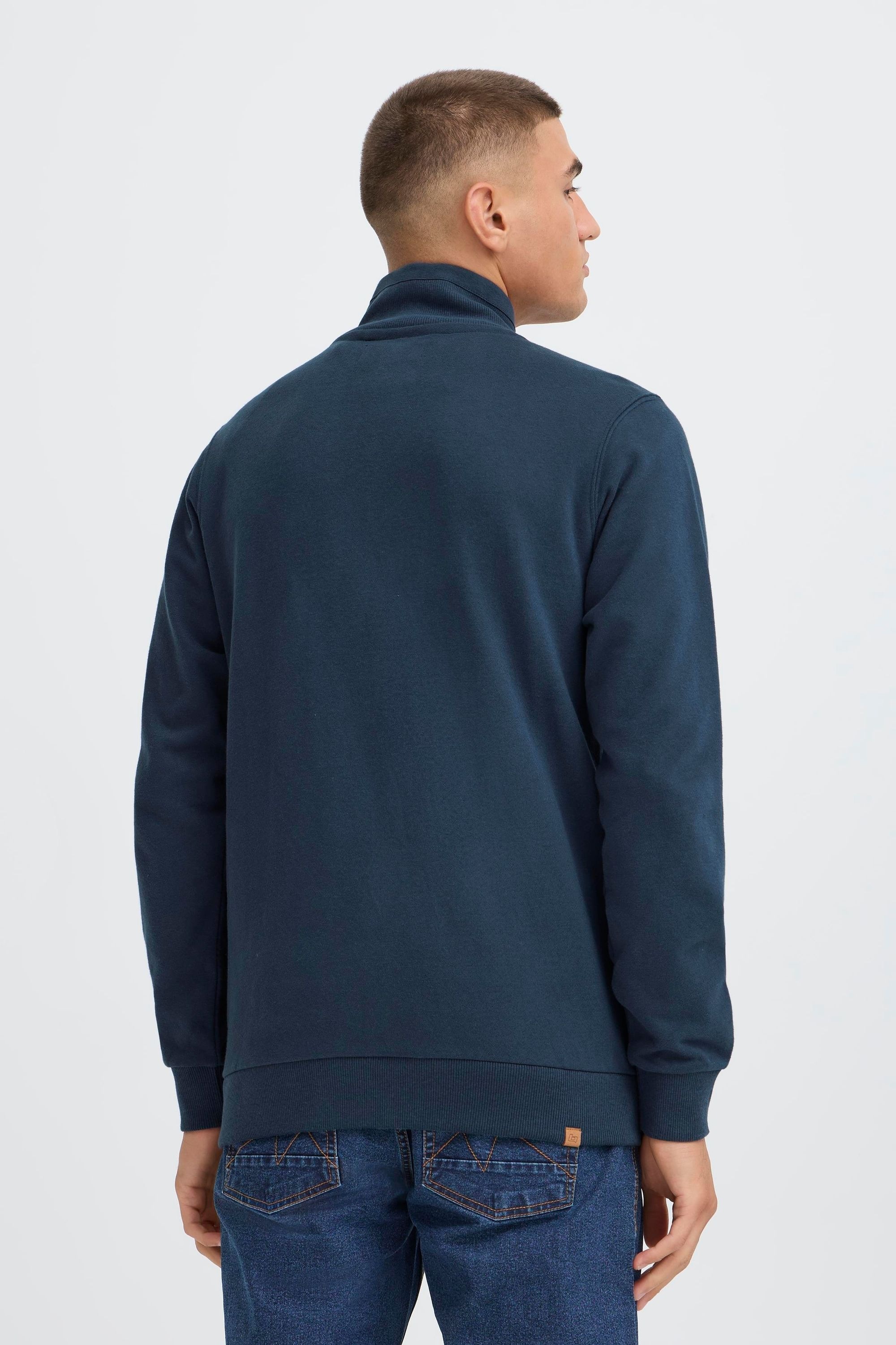 Sweatjacke BLEND "Trainingsjacke BHLapox", Herren, Gr. XL, blau (marineblaus), Obermaterial: 100% Baumwolle CO., Sweatjacken Sweatjacke 6