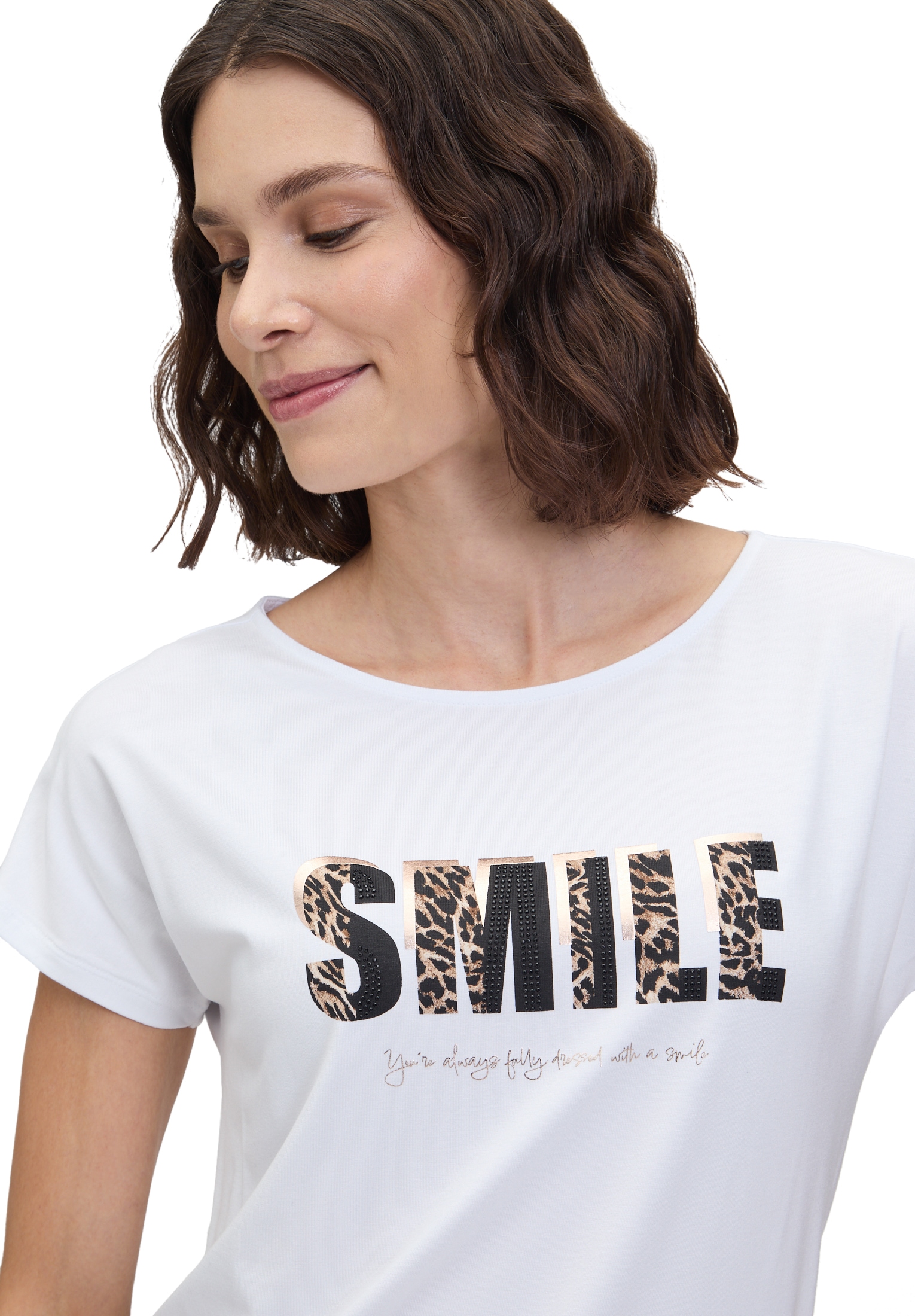 Betty Barclay Kurzarmshirt »Betty Barclay Basic Shirt mit Placement«, (1 tlg.)