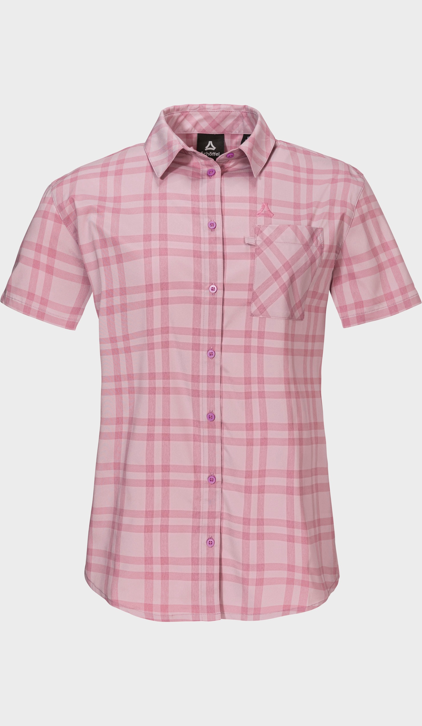 SCHÖFFEL Damen Outdoorbluse "Blouse Style Frolya WMN"3105, rosa, Gr. 44, Oberstoff: 81% Polyester, 14% Nylon, 5% Elasthan, Blusen