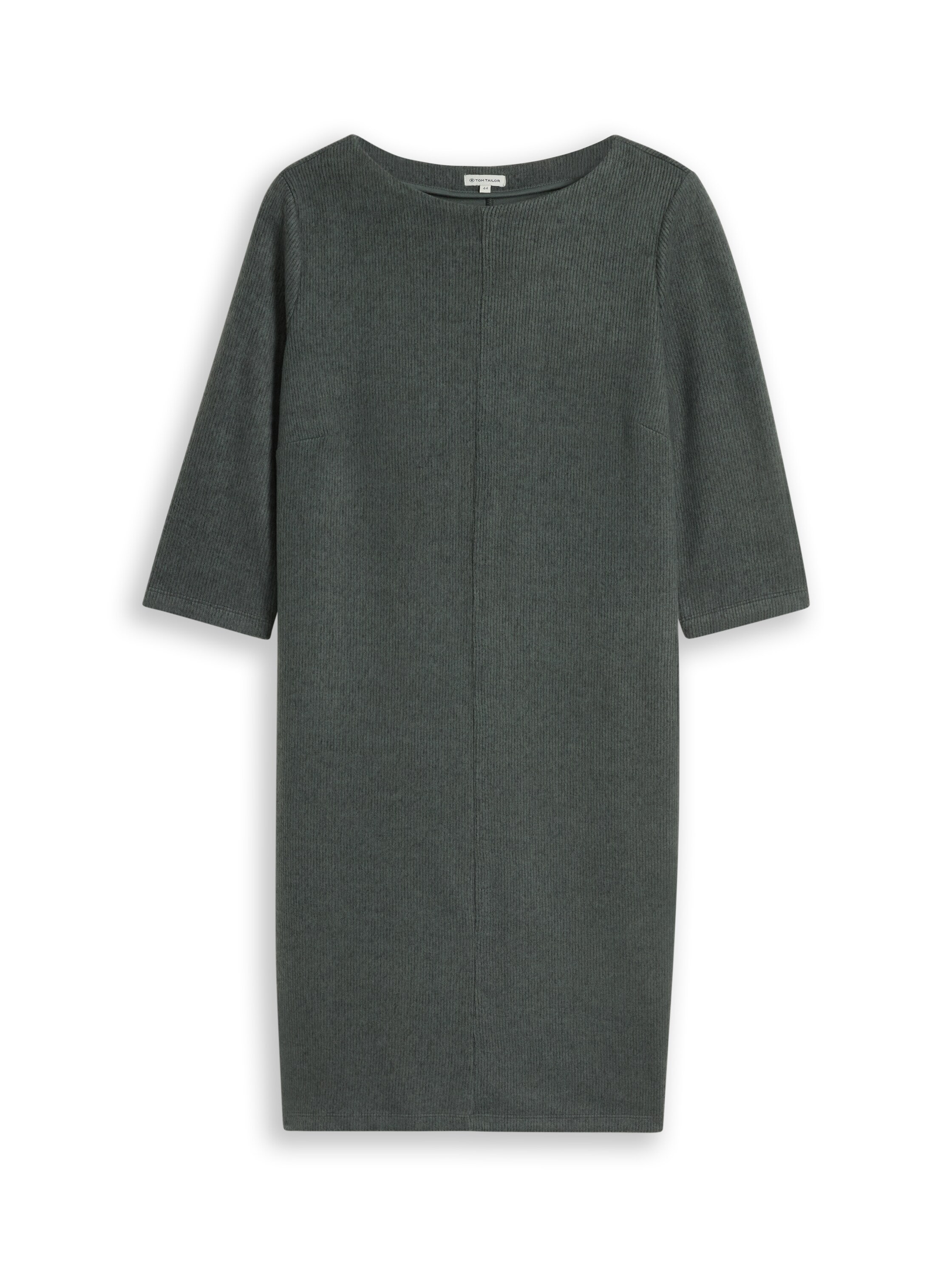 TOM TAILOR PLUS Strickkleid Ohne Taschen 3/4-Arm- Kleid / Rundhals / Große Größen
