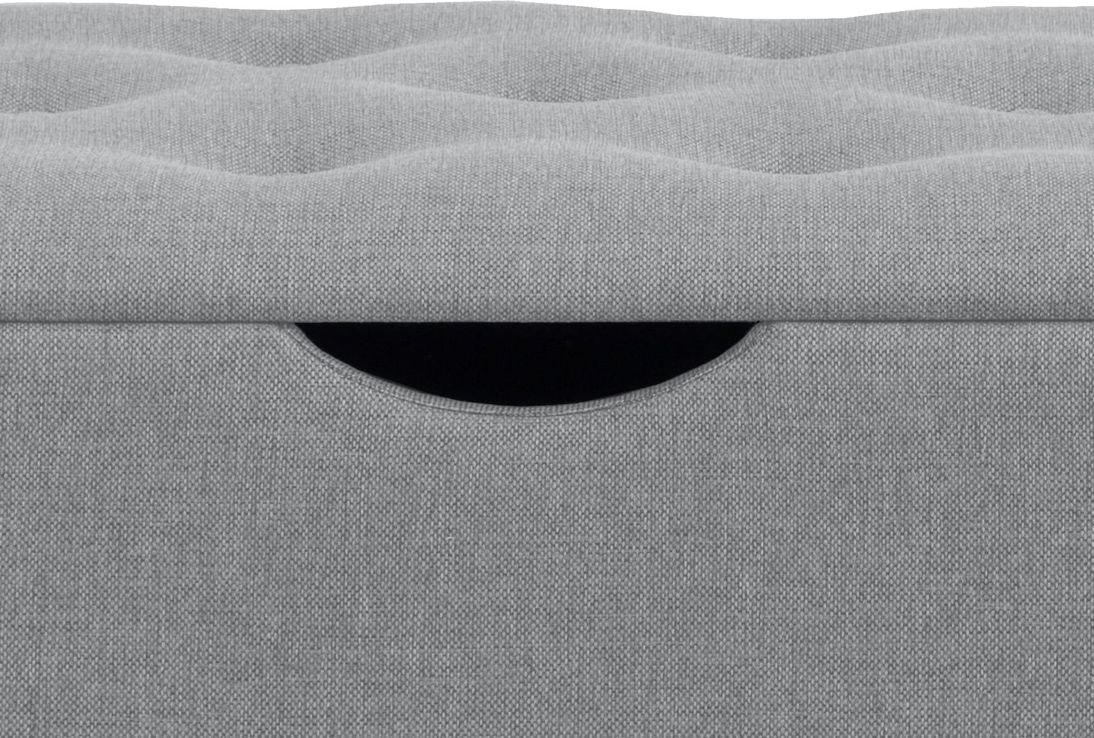 Places of Style Hockerbank »Knobbed«, Hockerbank mit Stauraum, Breite 120 cm und 160 cm