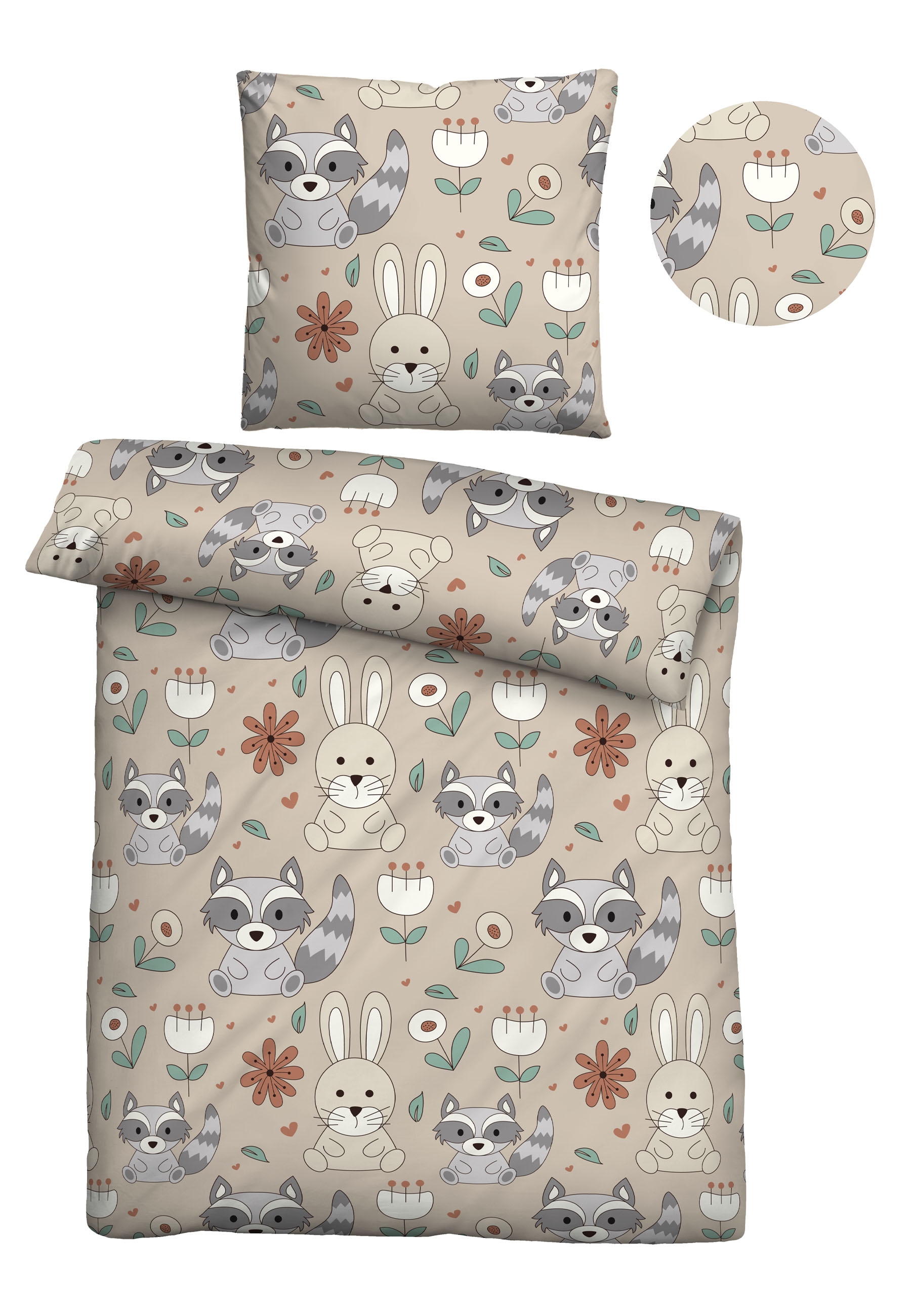 Biberna Kinderbettwäsche "0007245" 2 Stk. kuschelig warm im Winter, tempera günstig online kaufen