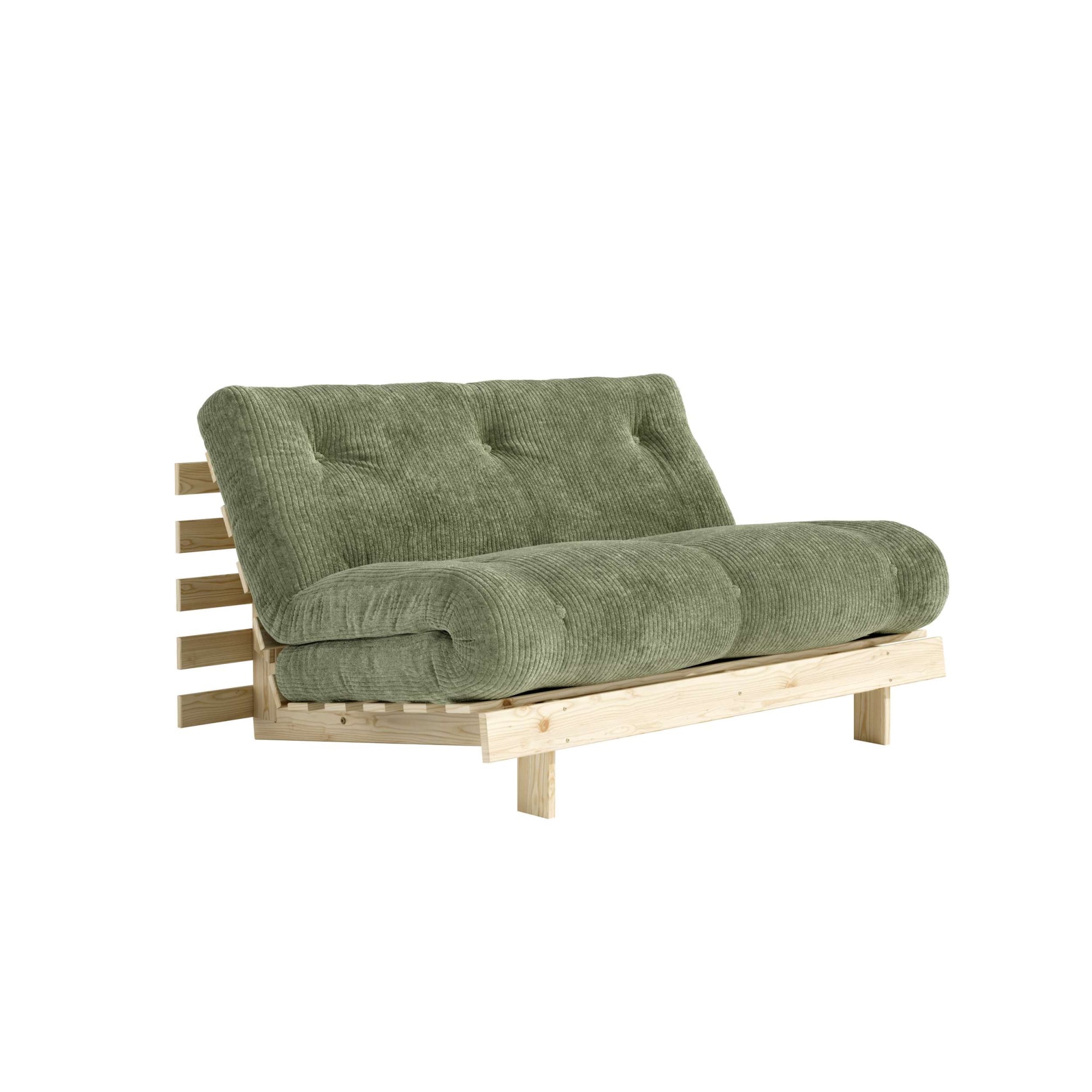 Karup Design Daybett "Roots Sofa Bed, Schlafsofa, Bettfunktion, FSC-Massivholz" Inkl. Futonmatratze, Made in Europe, langlebig, B: 140 oder 160 cm