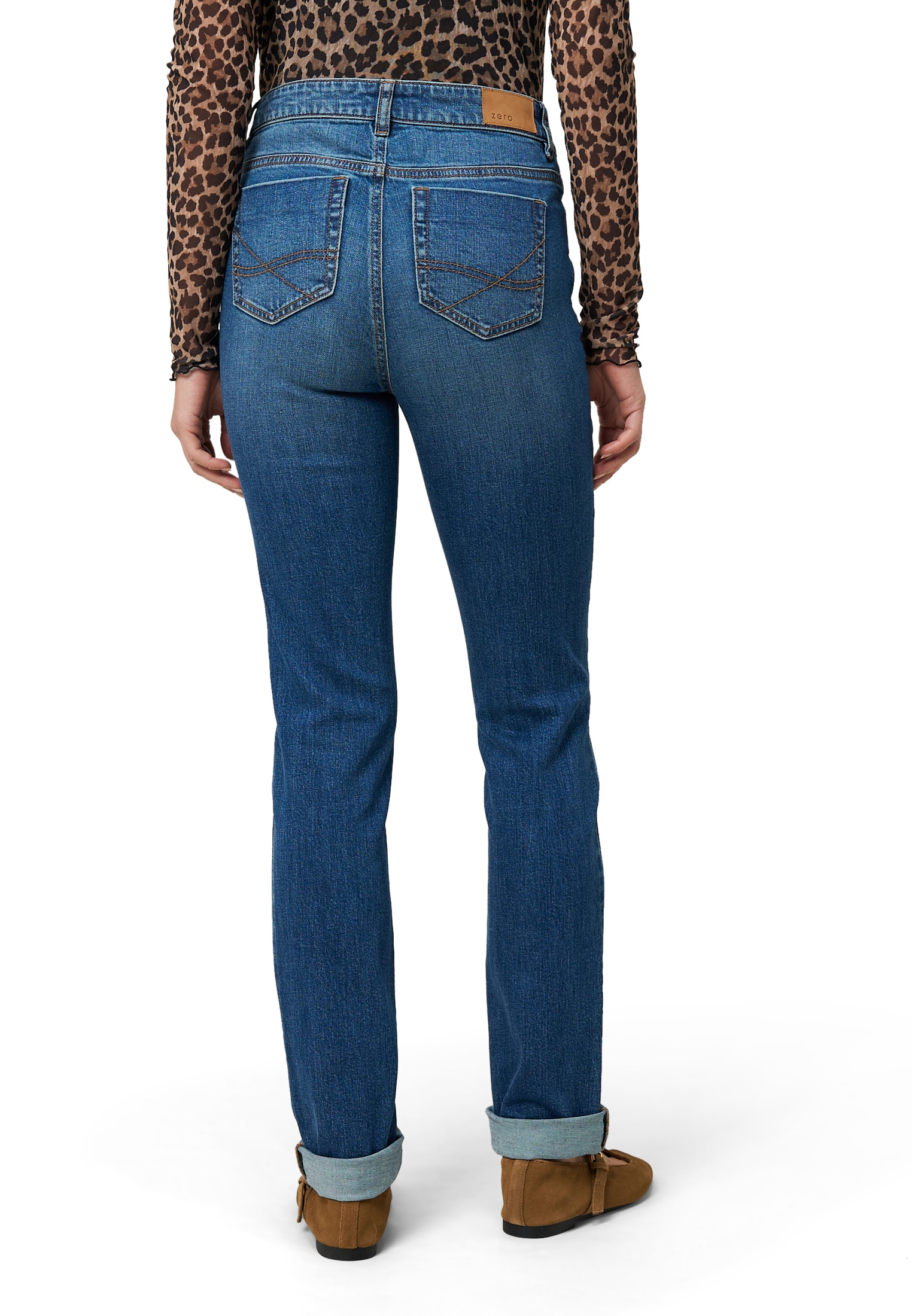 Zero Slim-fit-Jeans »Damen Straight Fit 32 Inch«