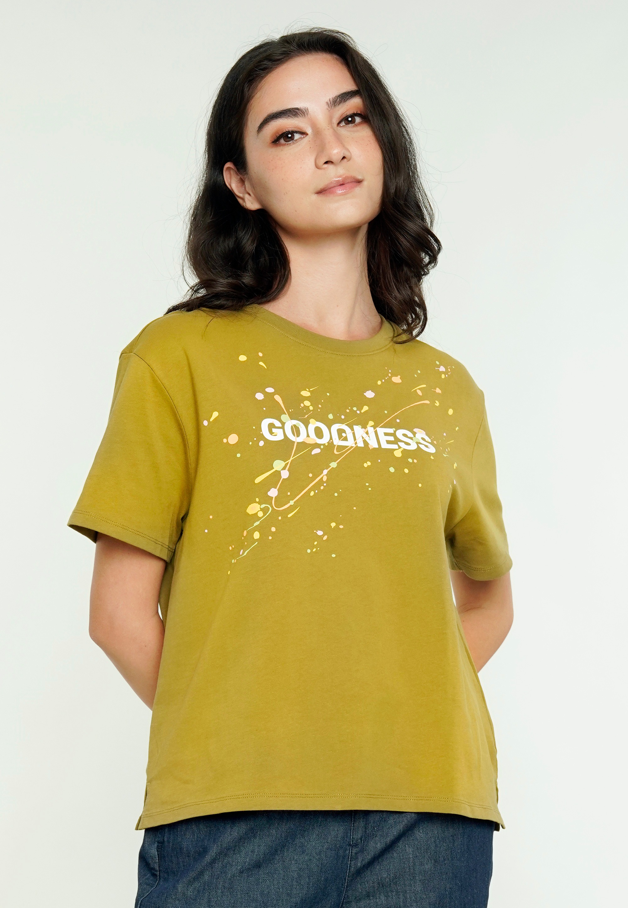 GIORDANO T-Shirt, mit bestellen für zartem BAUR Front-Print 