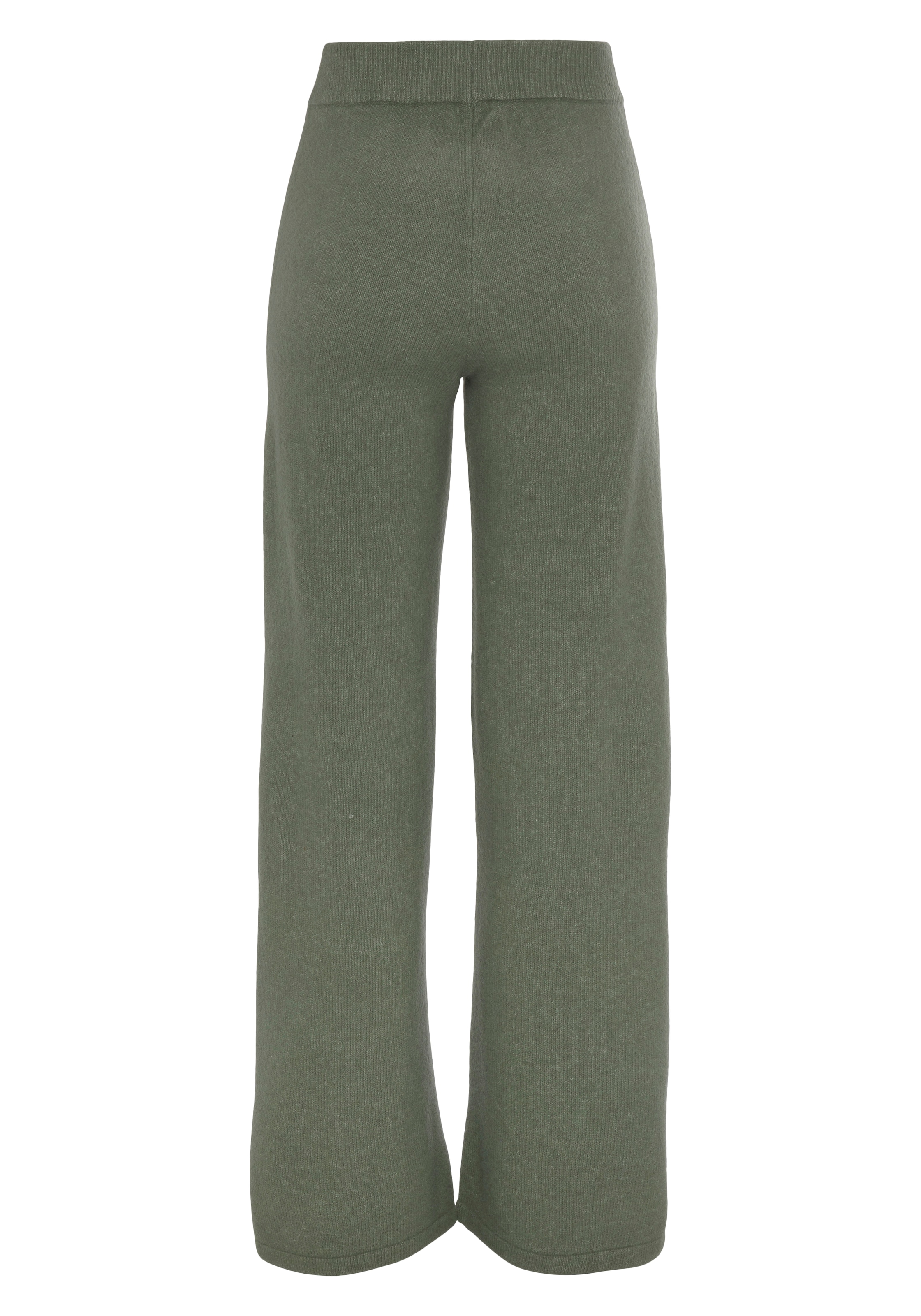 LASCANA Strickhose »-Loungehose«, mit Rippbündchen, Loungewear