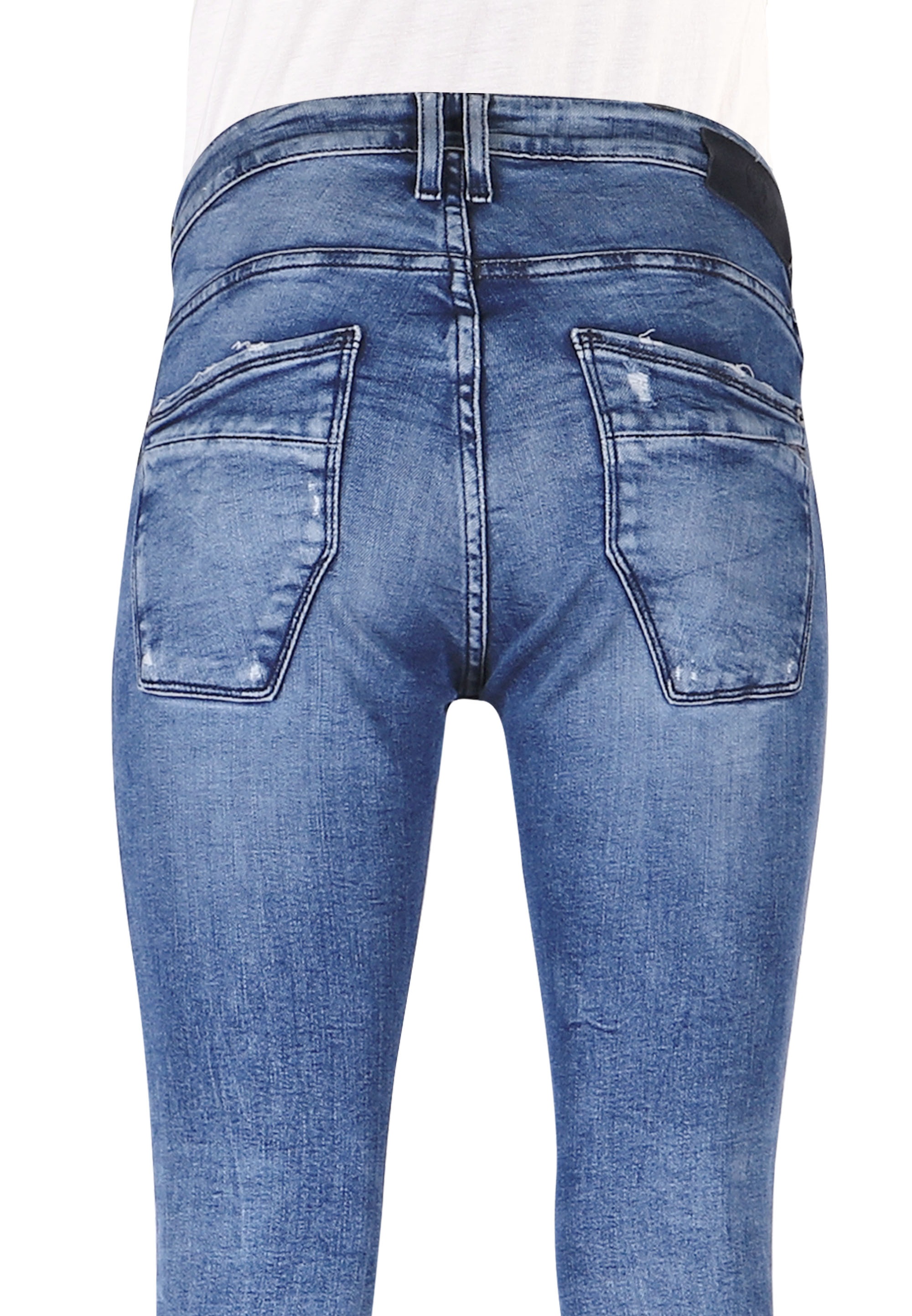 Le Temps Des Cerises Slim-fit-Jeans, im modischen Used-Look