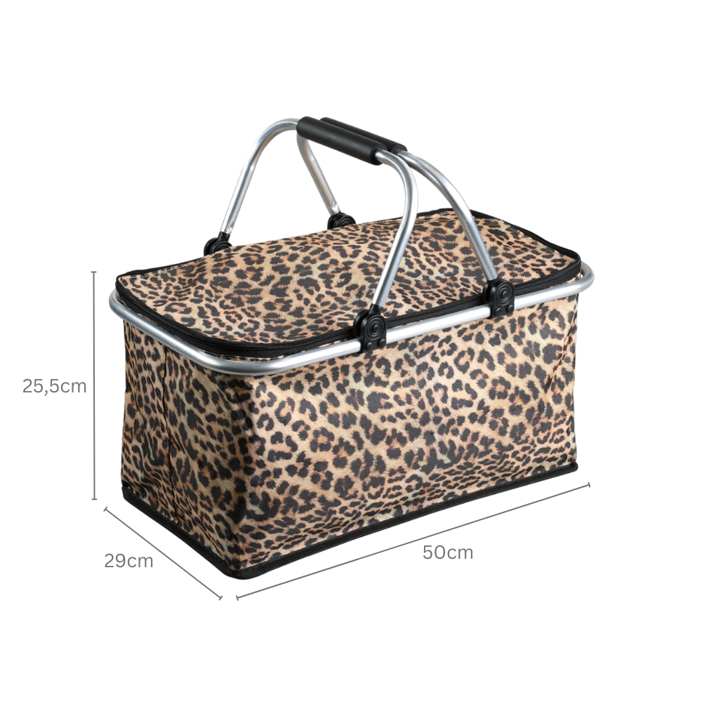 KESPER® Einkaufskorb »Thermokorb, Leopard« mit Kälte- / Wärmeisolierung
