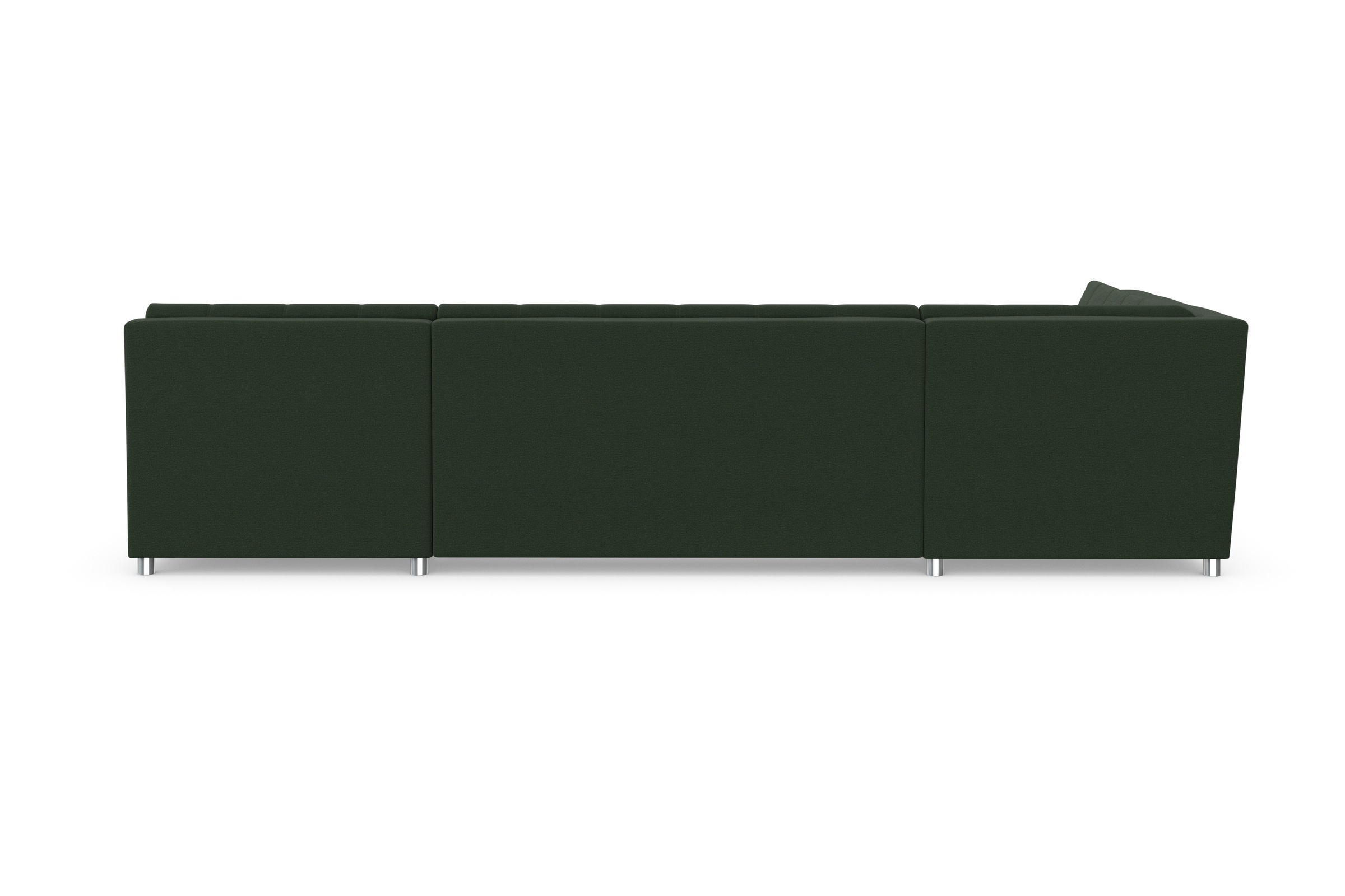 DOMO collection Wohnlandschaft »Treviso incl. Zierkissen, moderne Steppung, XXL: B/T/H: 364/201/83 cm«, wahlweise mit Bettfunktion, in vielen Bezugsarten auch in Cord U-Form