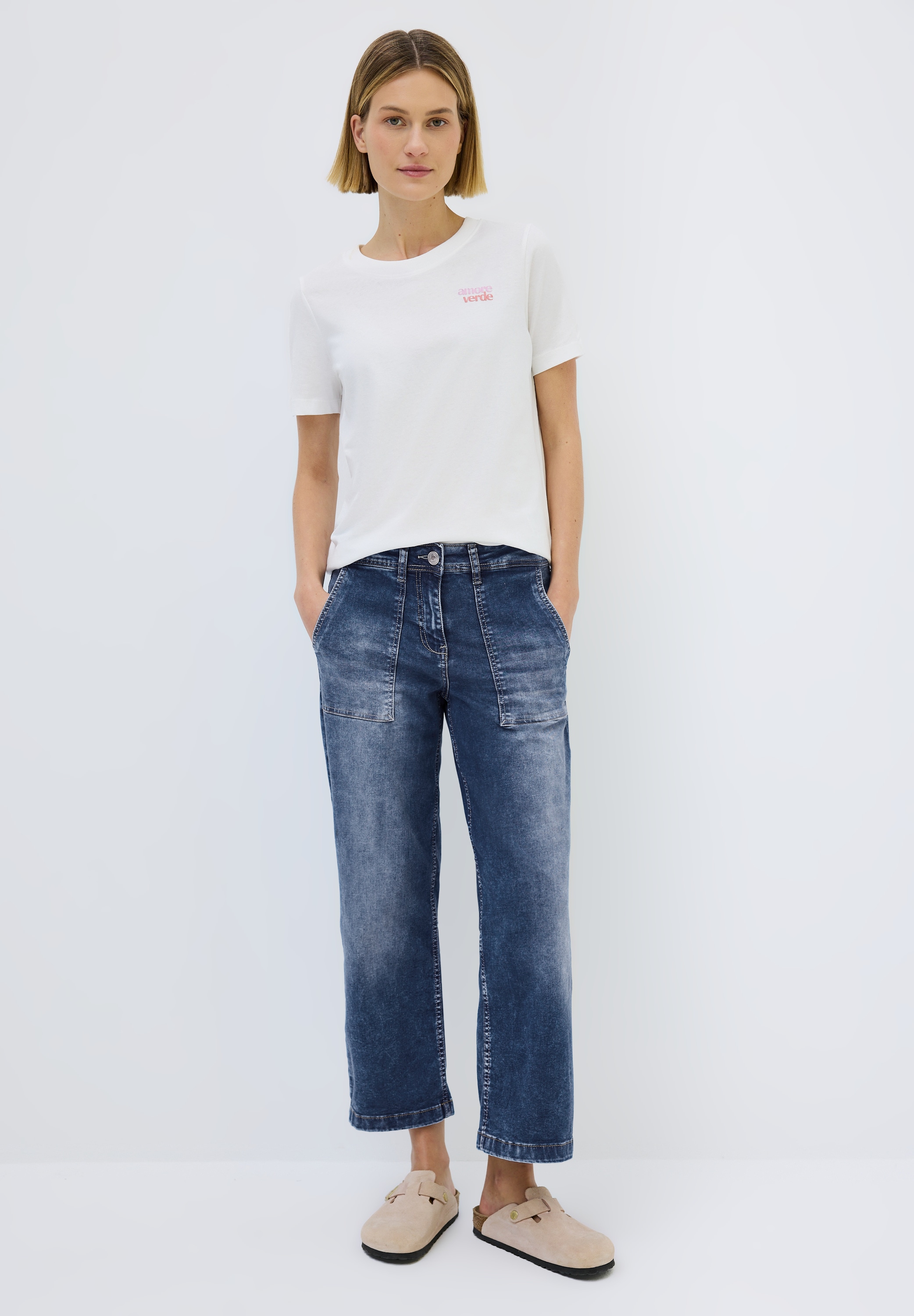 Cecil Loose-fit-Jeans, High Waist