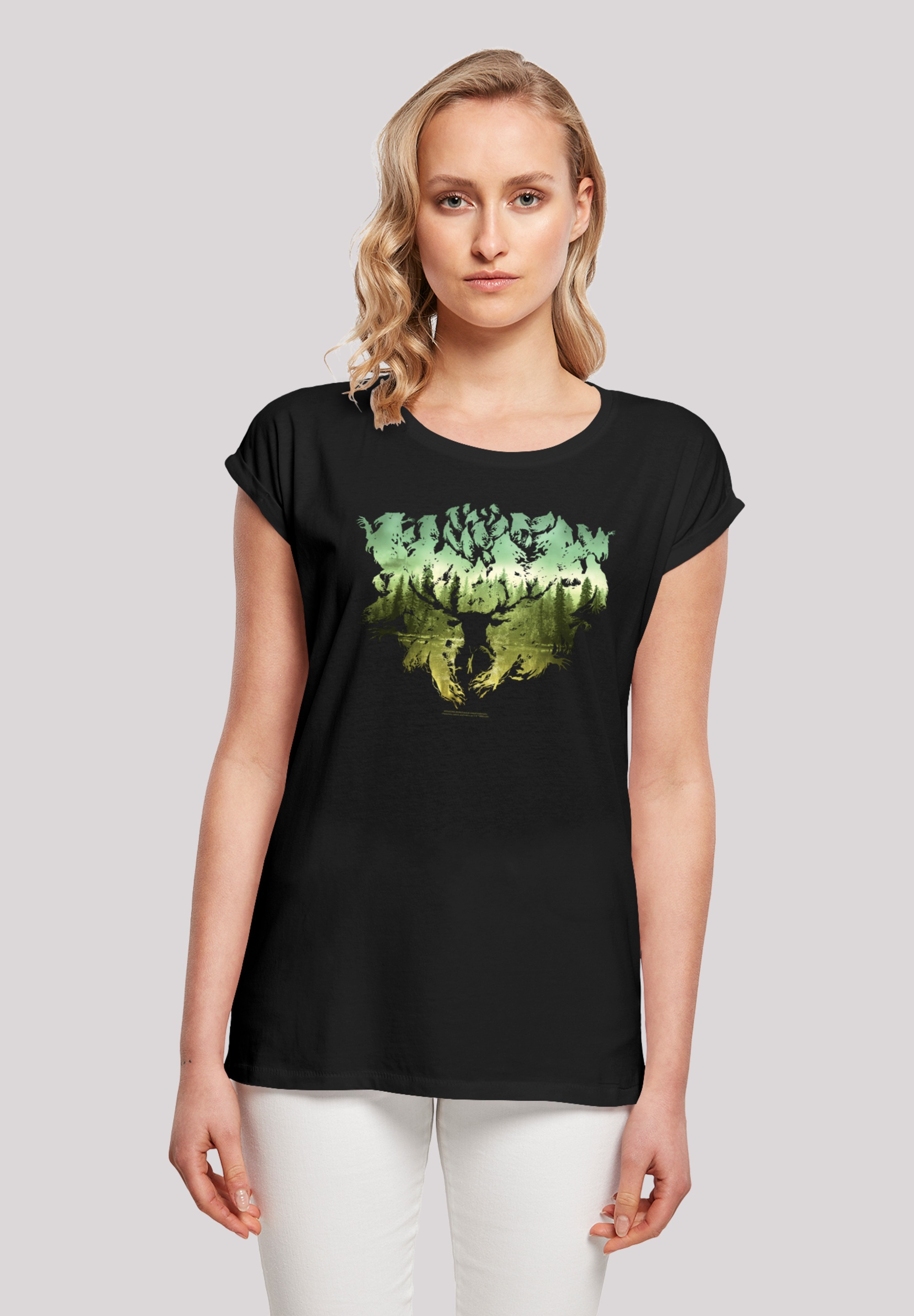 F4NT4STIC T-Shirt "Harry Potter Magical Forest", Print