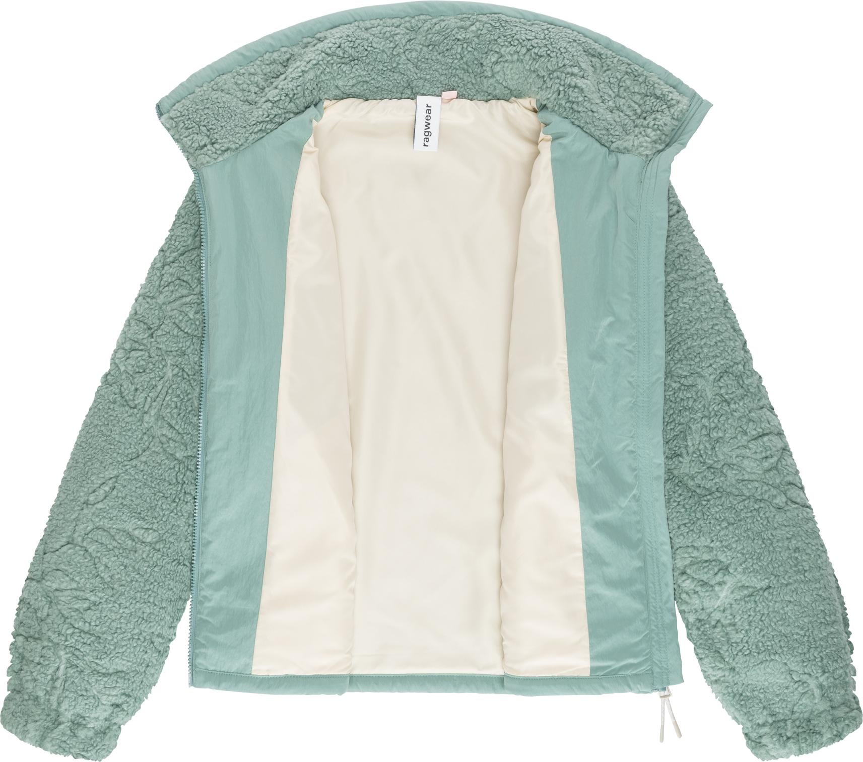 Ragwear Plüschjacke »Nordicka II« ohne Kapuze Sportliche Teddy-Fleecejacke mit verstellbarem Kragen