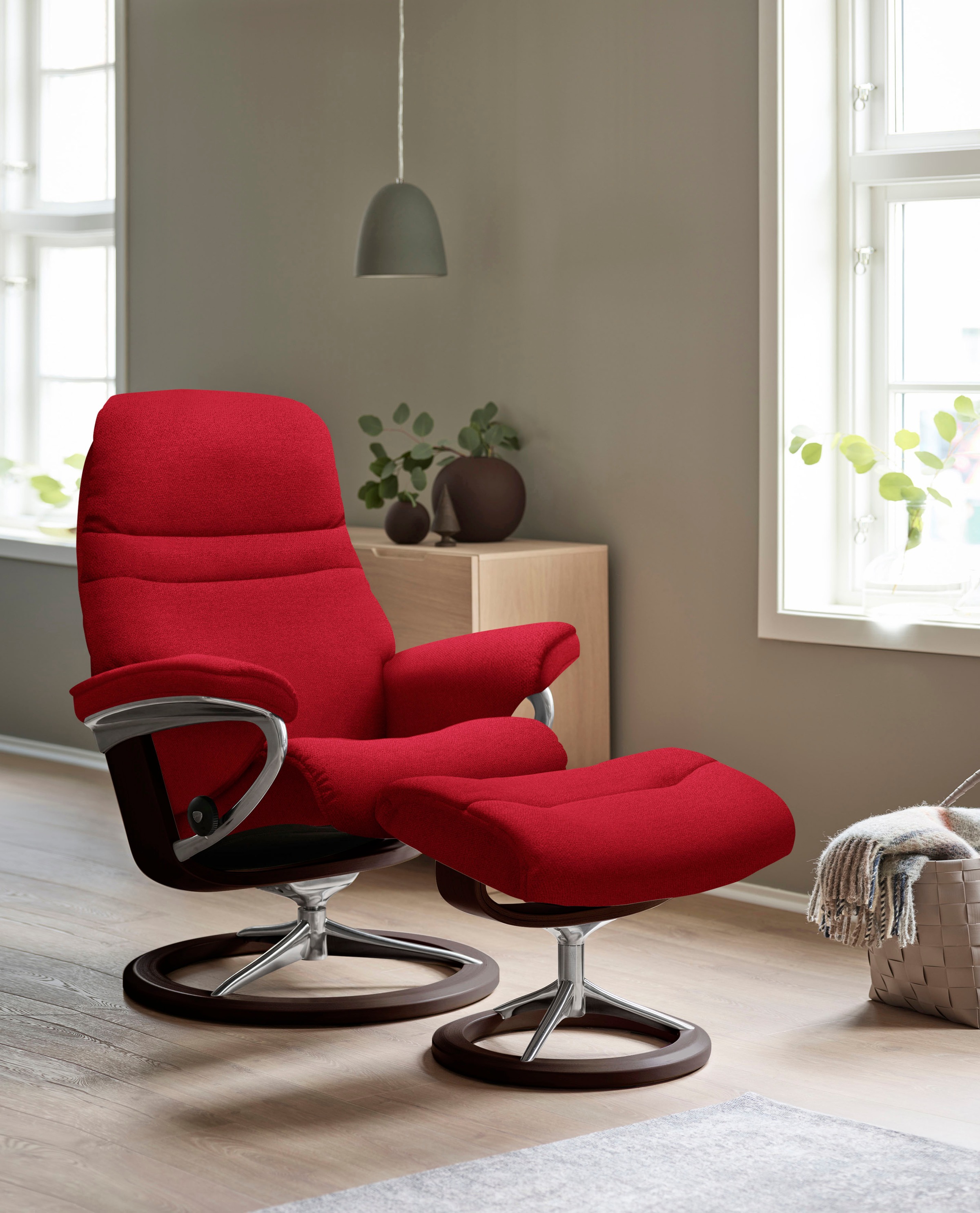 Stressless Relaxsessel "Sunrise", (Set, Relaxsessel mit Hocker), mit Signat günstig online kaufen