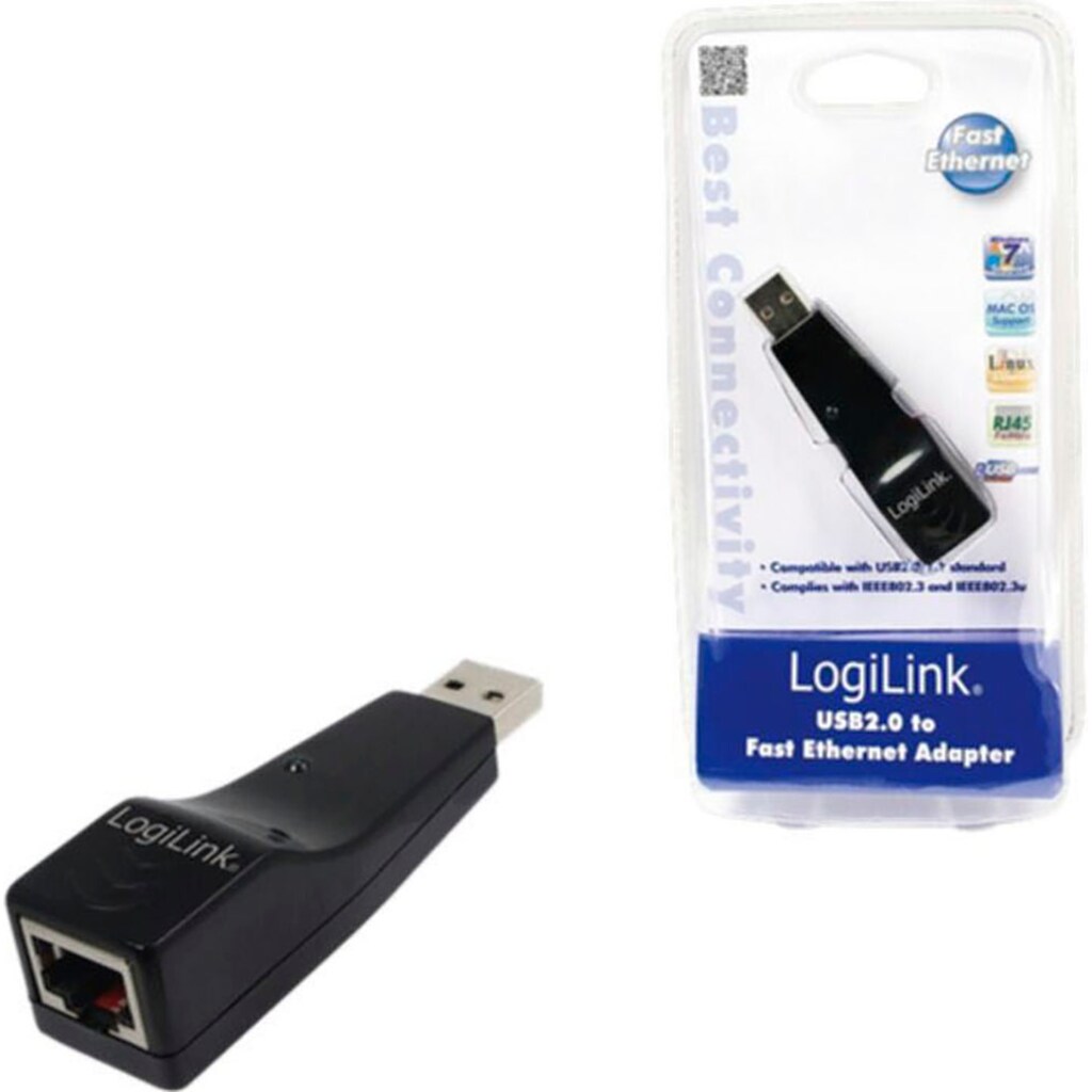 LogiLink Reichweitenverstärker »Fast Ethernet USB 2.0 Adapter«