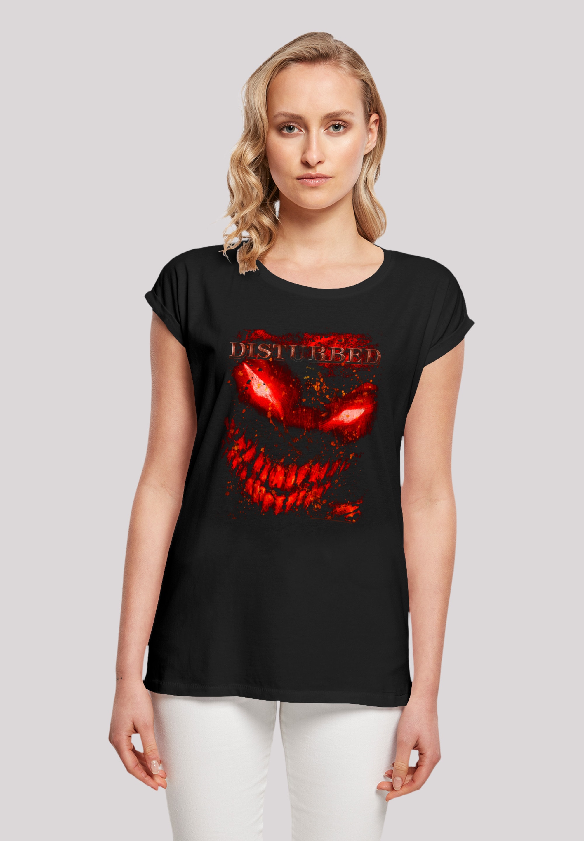 F4NT4STIC T-Shirt »Disturbed Heavy Metal Splat Face«, Premium Qualität, Rock-Musik, Band