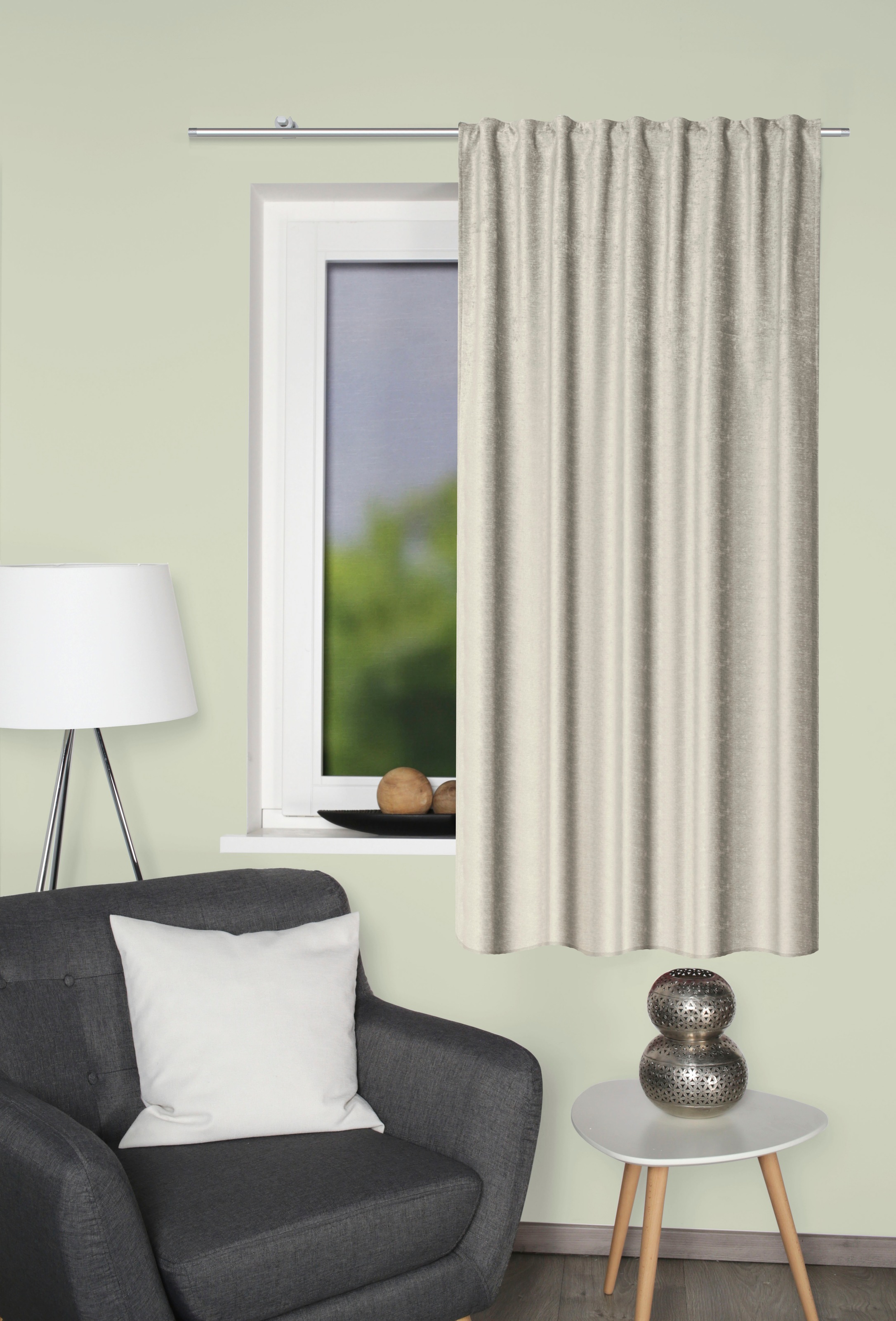 HOME WOHNIDEEN Vorhang "THERMOCHENILLE" Multifunktionsband 1 Stk. tlg. Ther günstig online kaufen