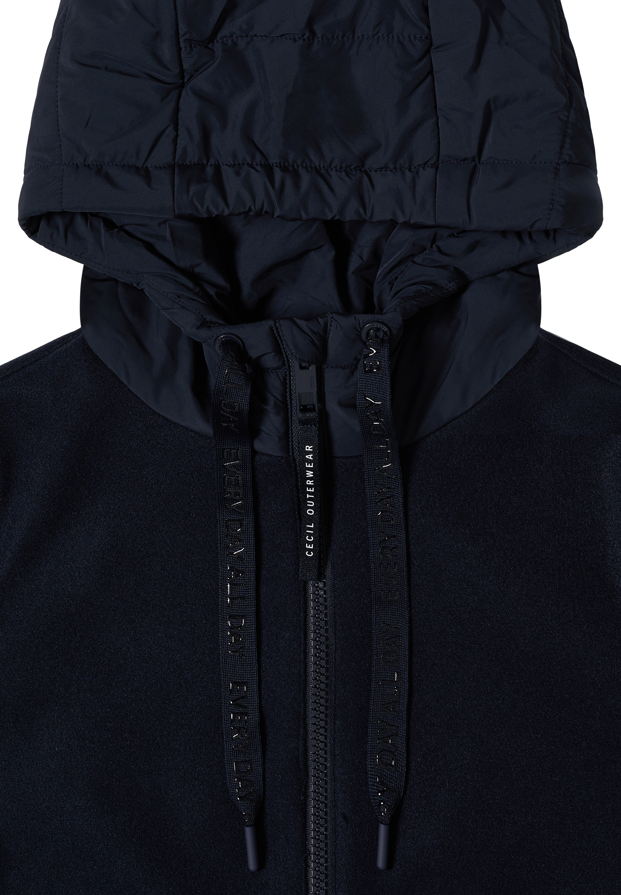 Cecil Fellimitatjacke mit Kapuze