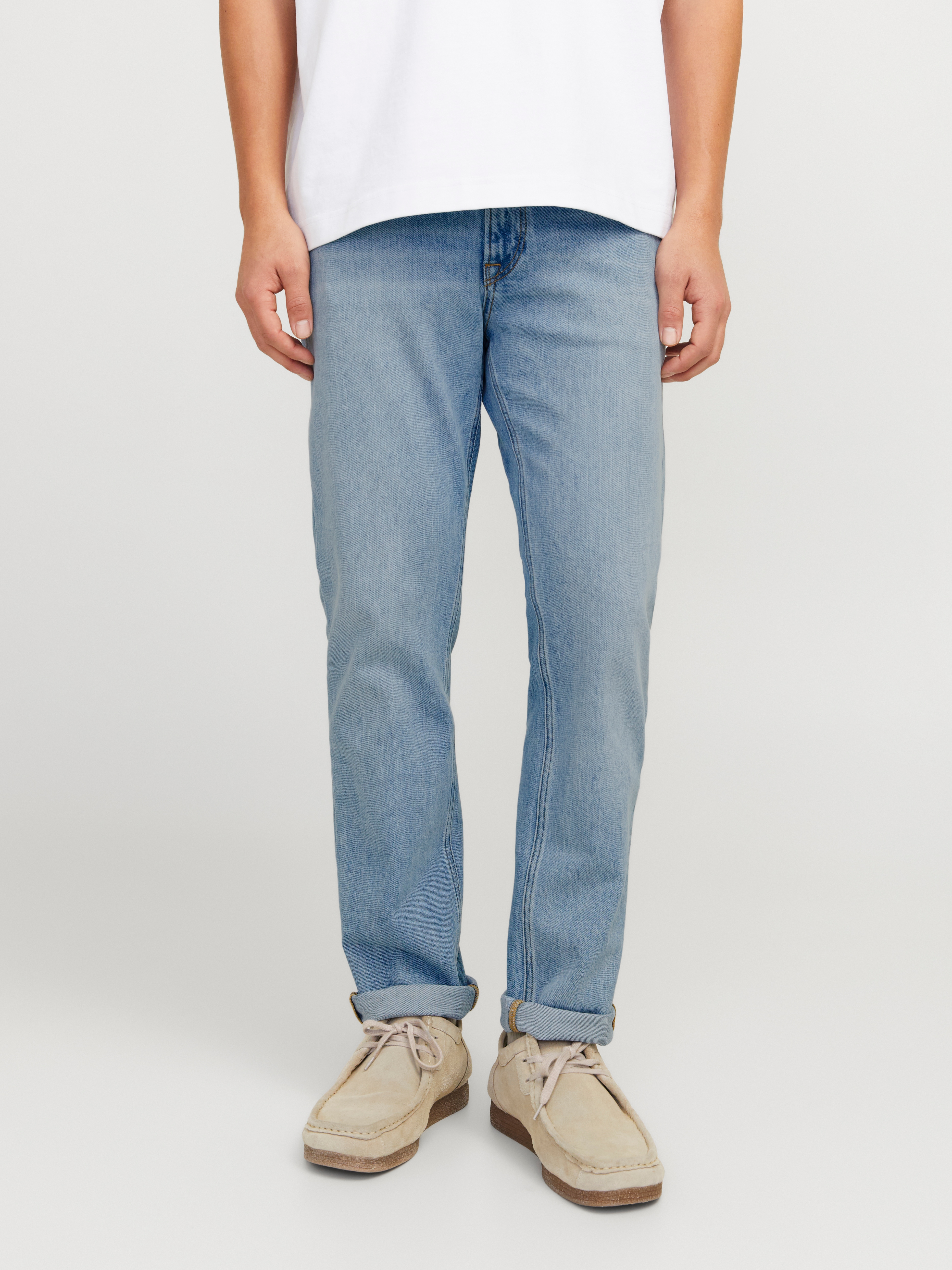 Jack & Jones "JJICLARK im Used-Look, Stretchkomfort und niedrige Leibhöhe" Baumwollmischung, regular fit