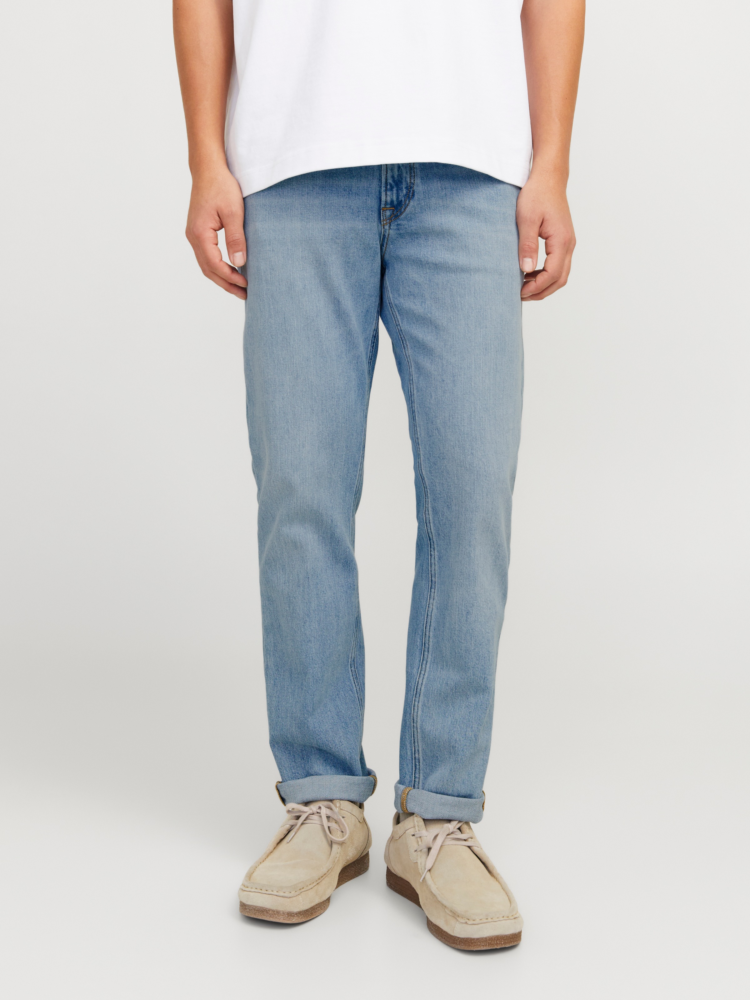 Jack & Jones Regular-fit-Jeans "JJICLARK im Used-Look, Stretchkomfort und n günstig online kaufen