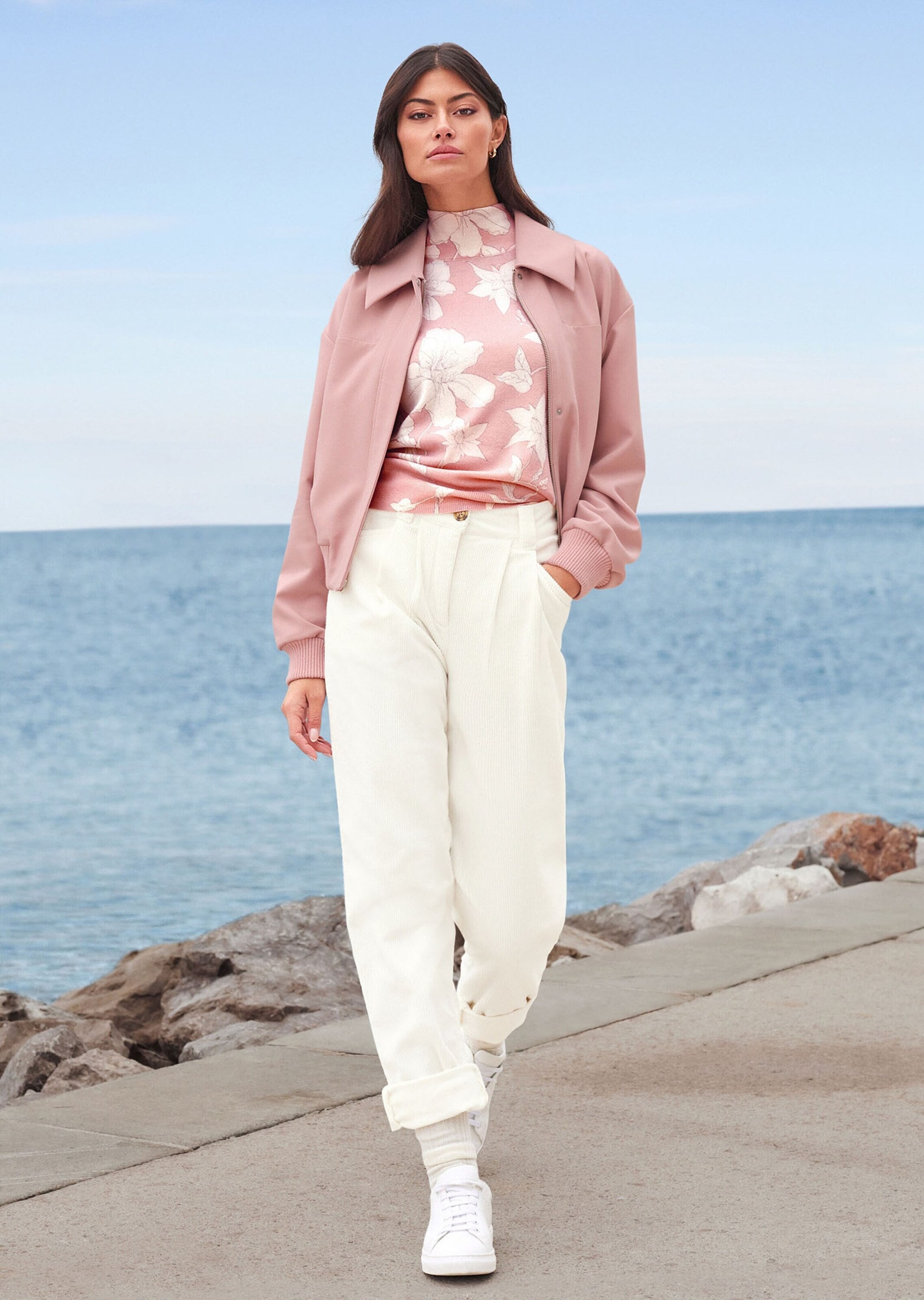 MADELEINE Blouson »Jacke Kurz-Blouson mit Reißverschluss und Strickbündchen.«