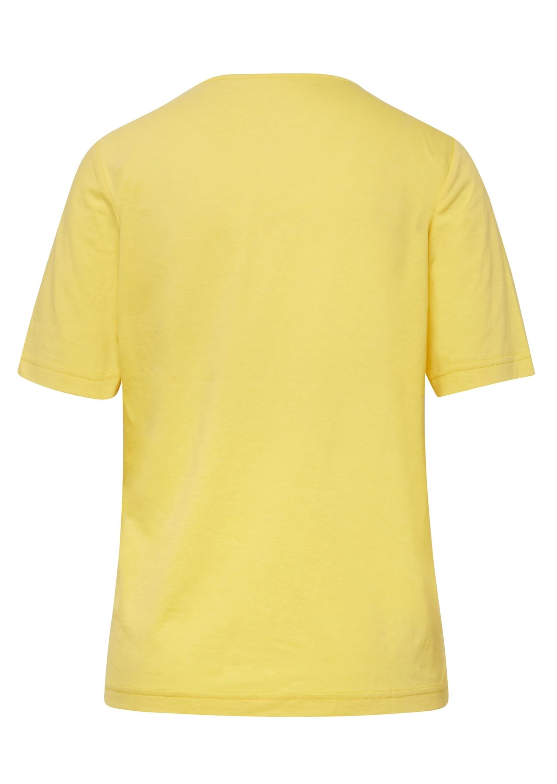GOLDNER Langarm-Poloshirt »T-Shirt mit charmantem Ausschnitt und Schmucksteinchen«