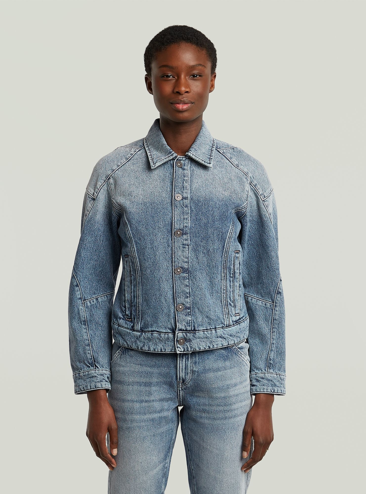 G-STAR Damen Outdoorjacke "Kitoh 3D Jacke"vintage indigo apex, Gr. XL, Obermaterial: 100% Baumwolle, Jacken