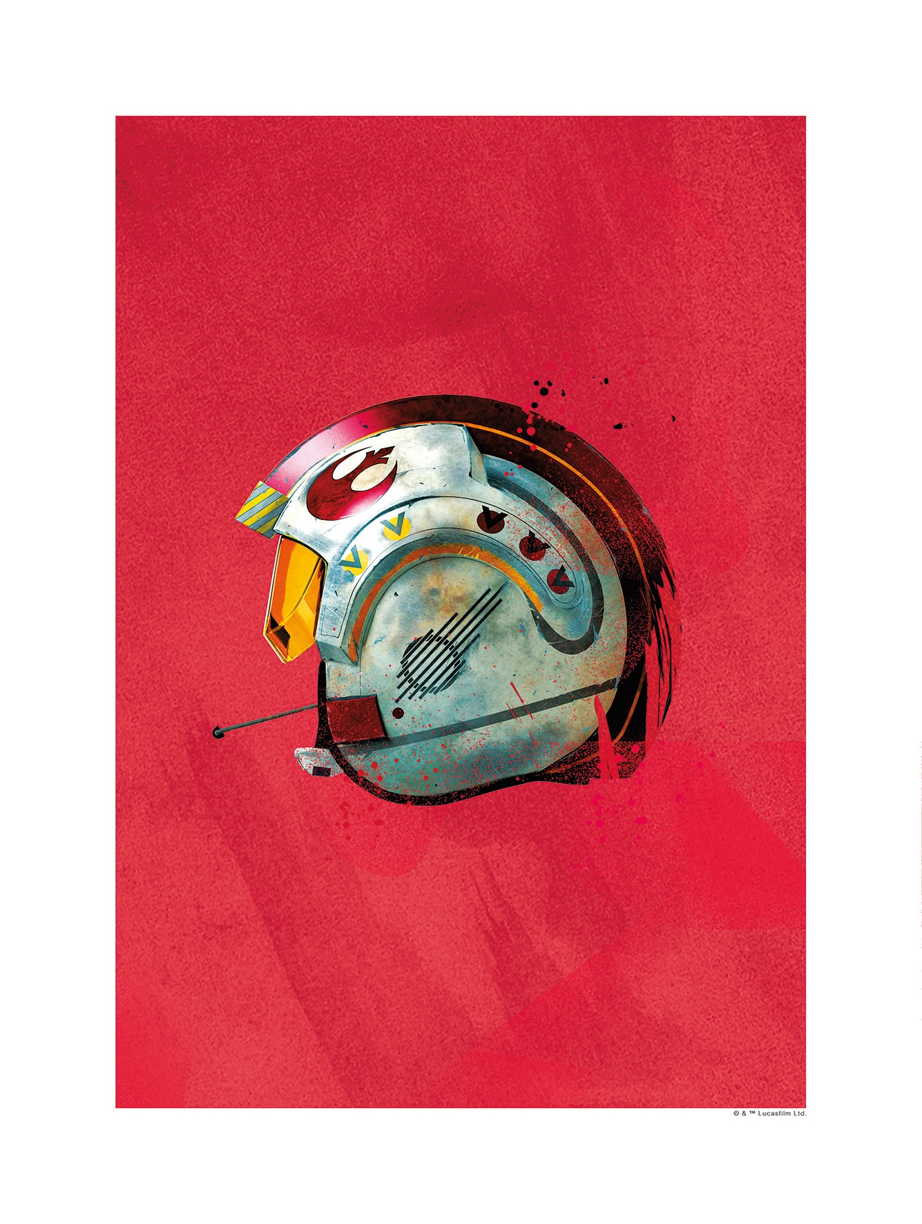 Poster »Star Wars Classic Helmets Rebel Pilot«, Star Wars, (1 St.), Kinderzimmer,...